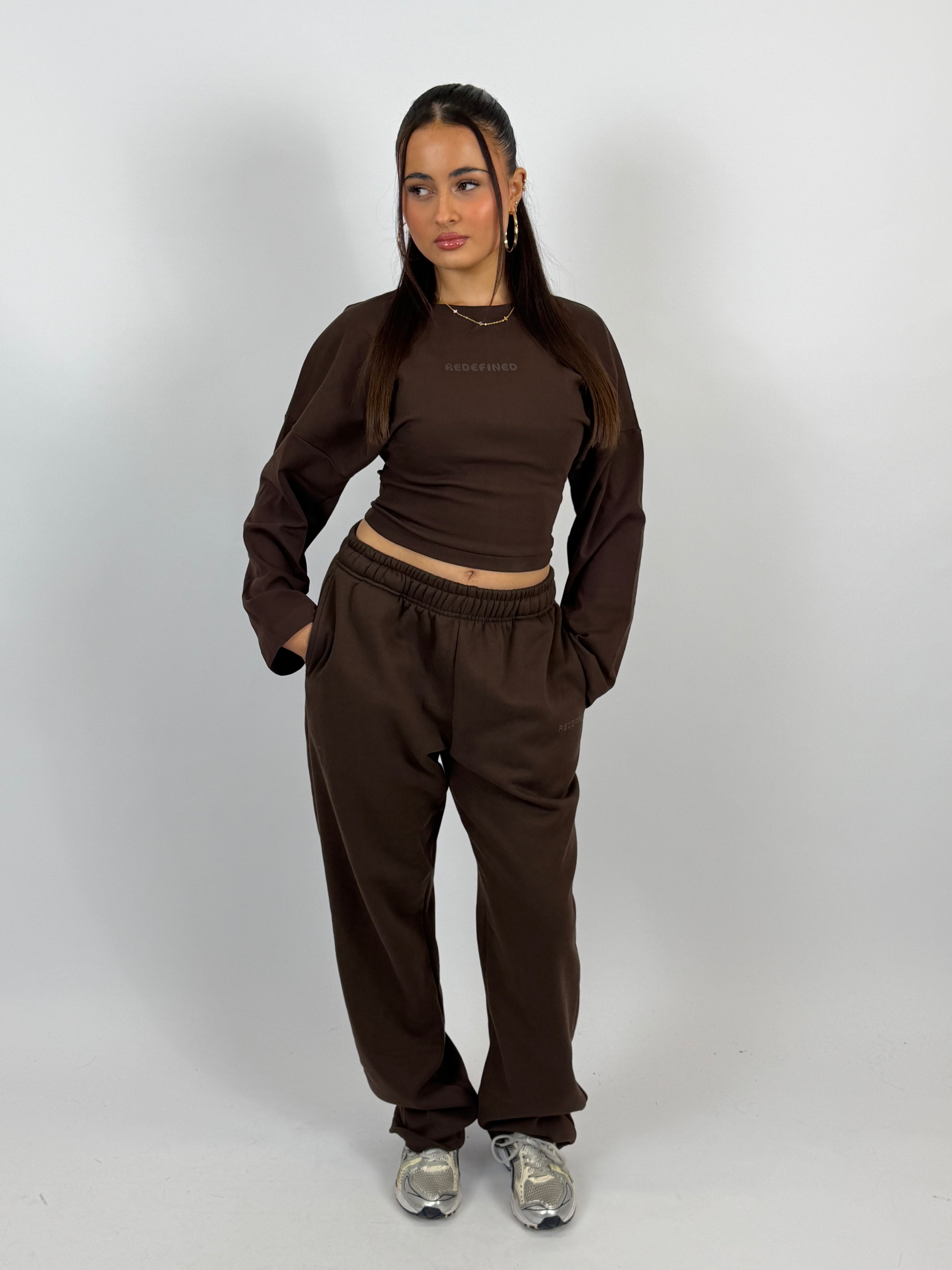 SNATCH SWEAT LONGSLEEVE CHOCO