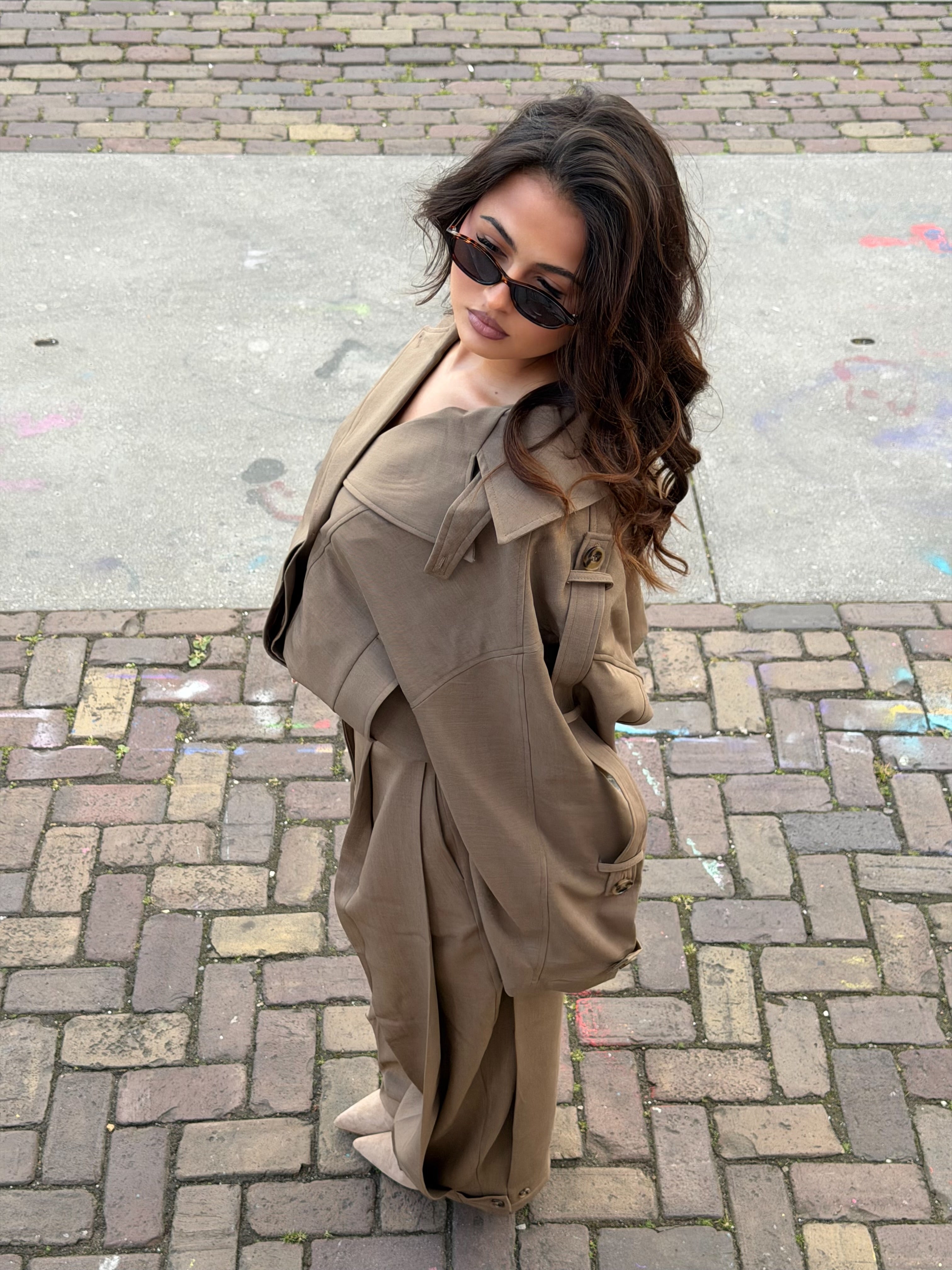 SUMMER JACKET BROWN MELANGE