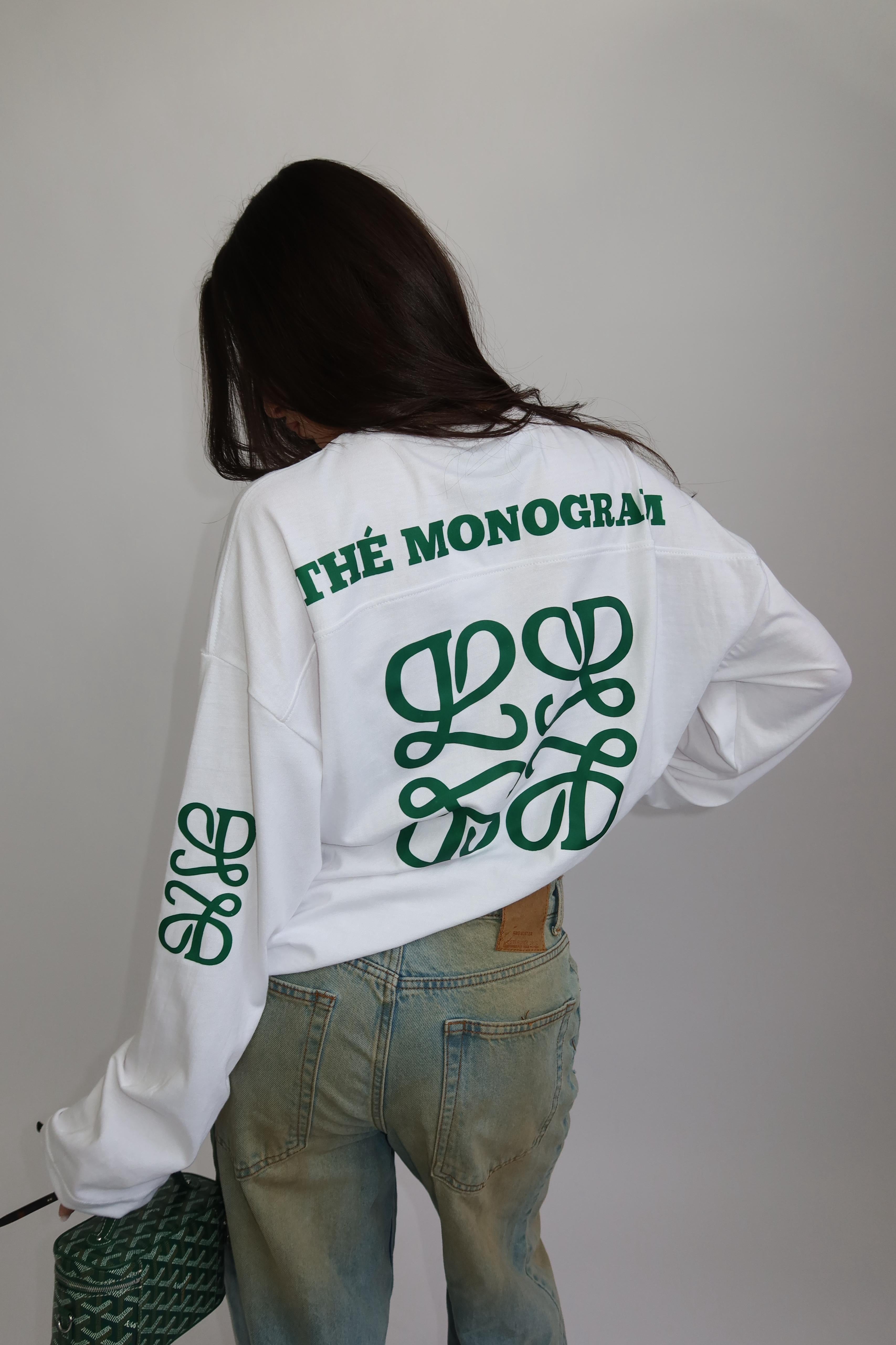 MONOGRAM LONGSLEEVE WHITE/GREEN