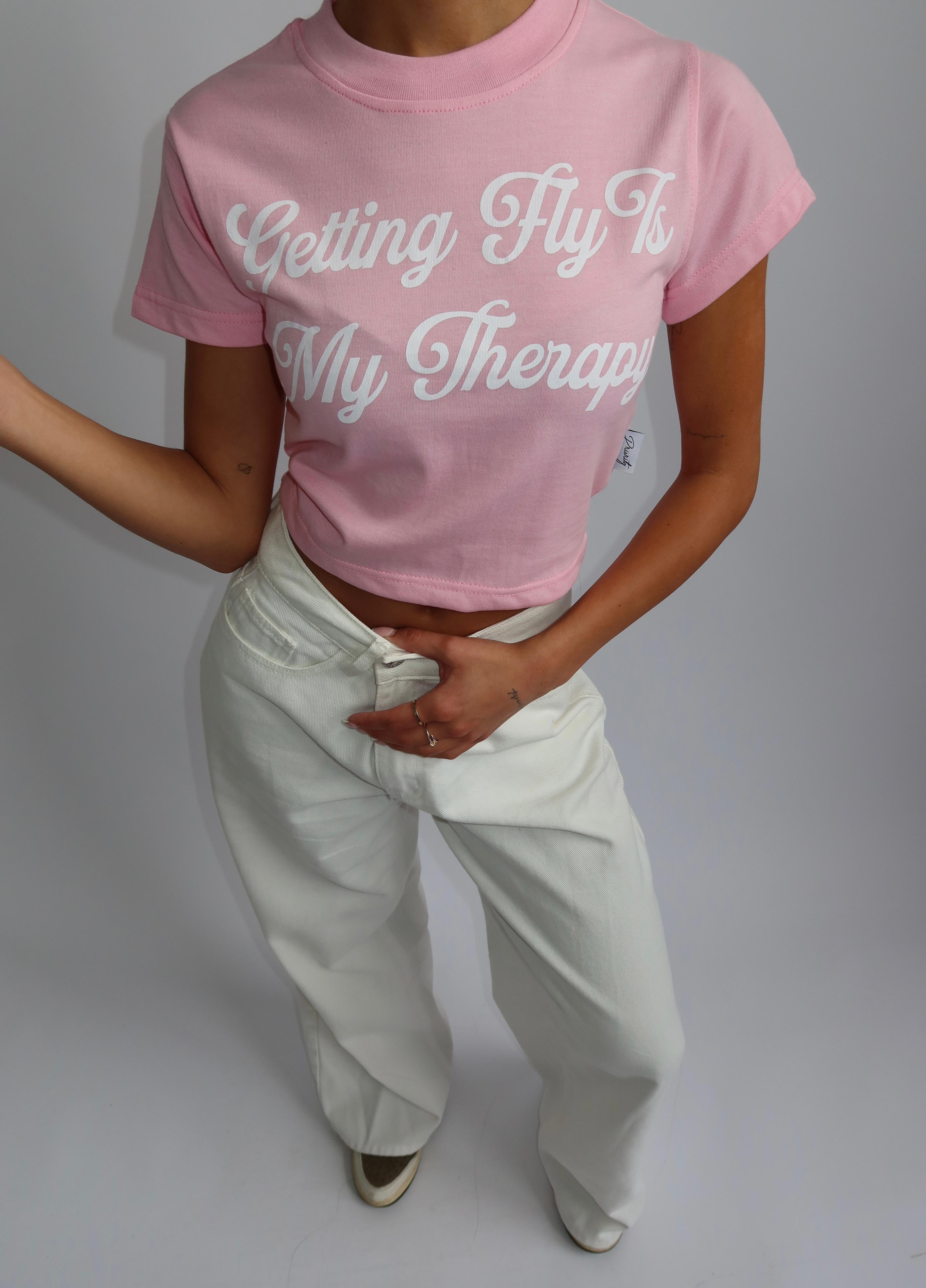 GETTING FLY BABY TEE PINK