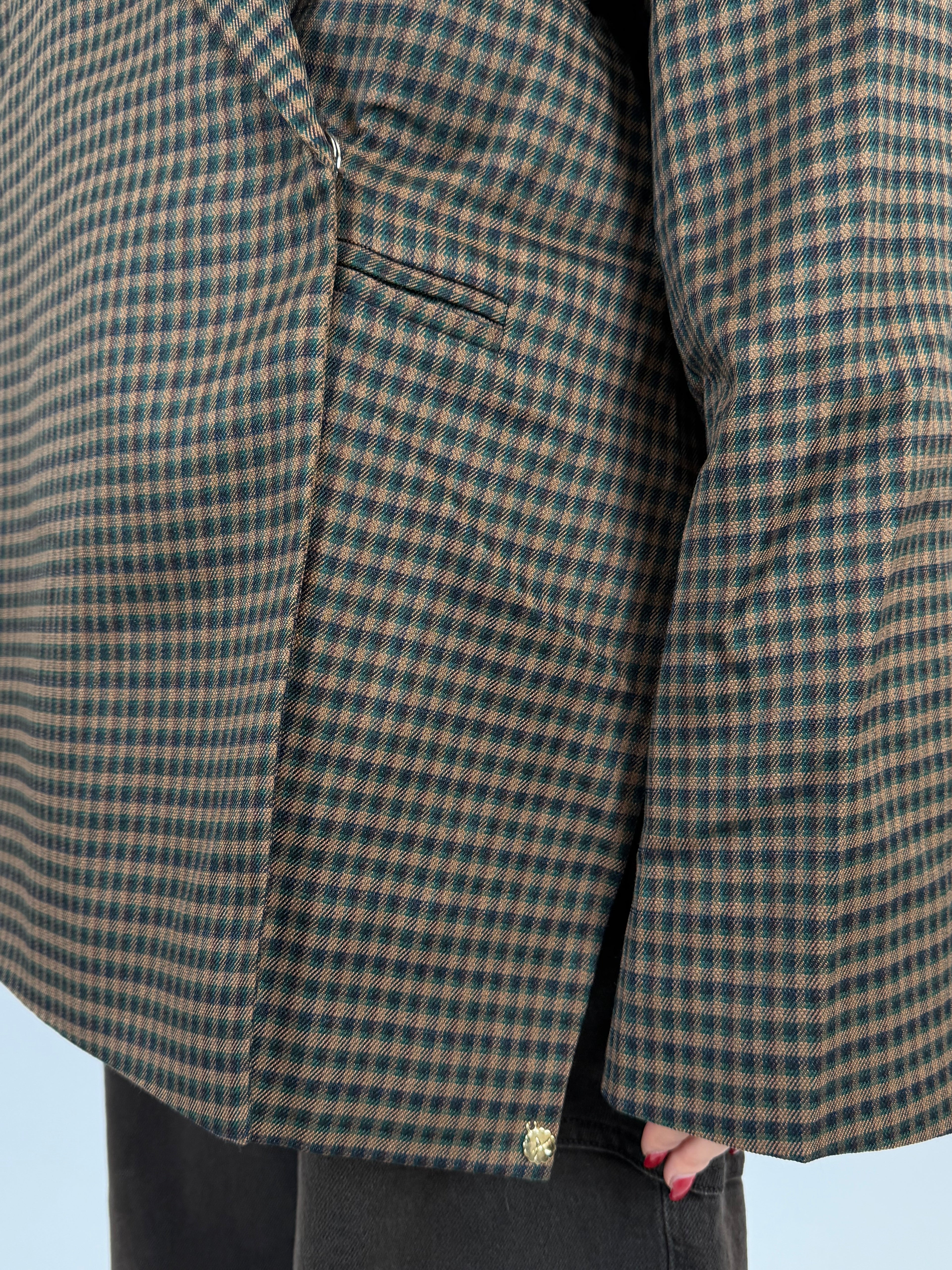 OVERSIZED BLOCKED DAD BLAZER CHOCO