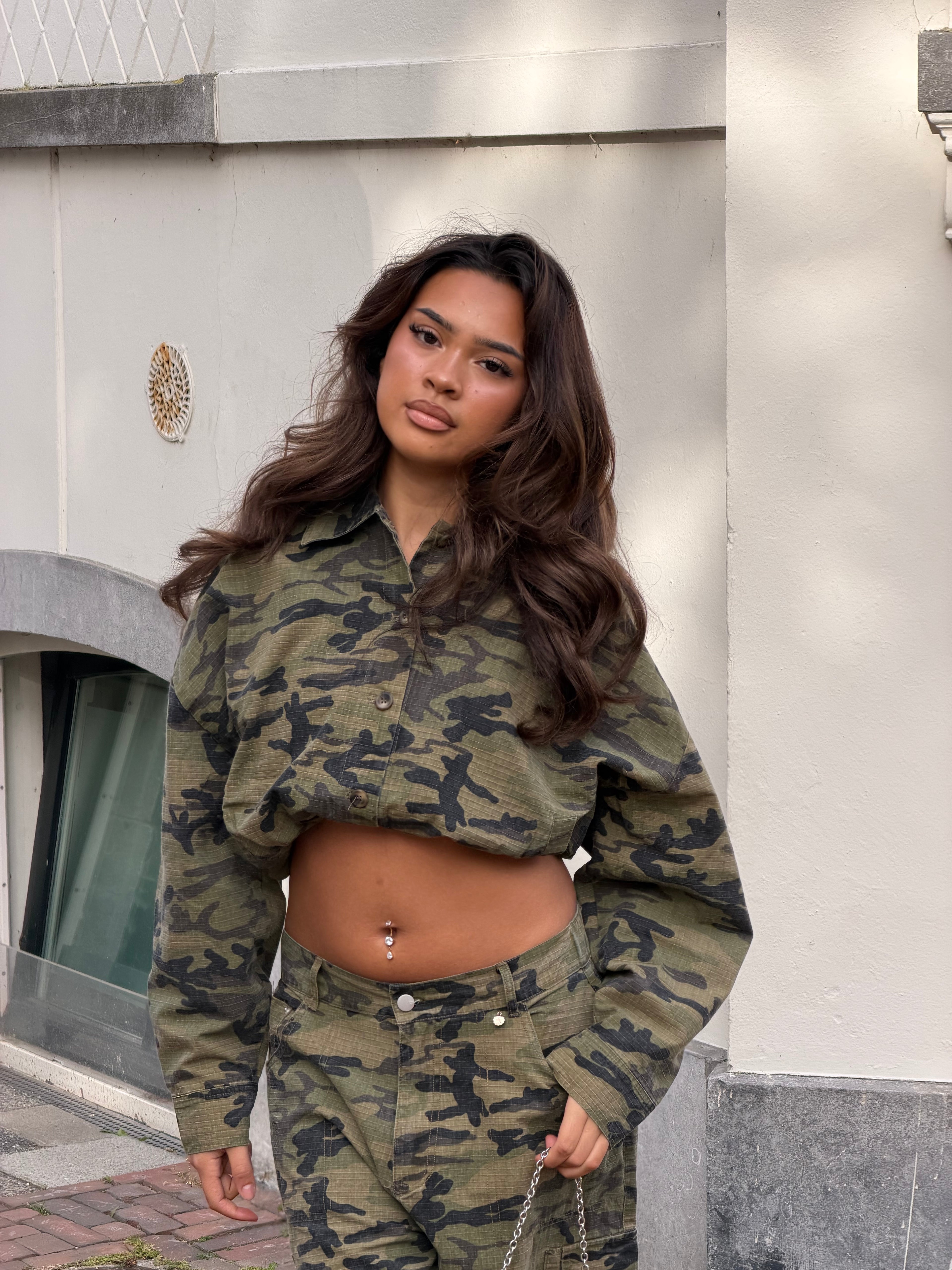 CAMO WASHED JACKET GREEN