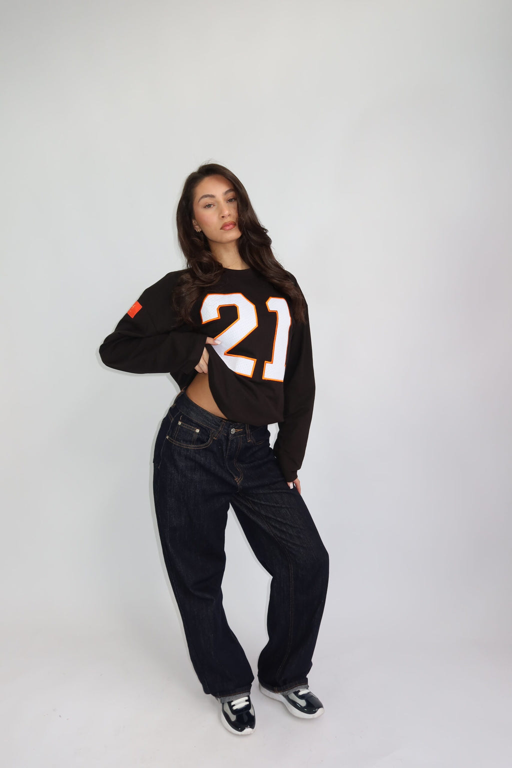 21 LONGSLEEVE BLACK ORANGE WK
