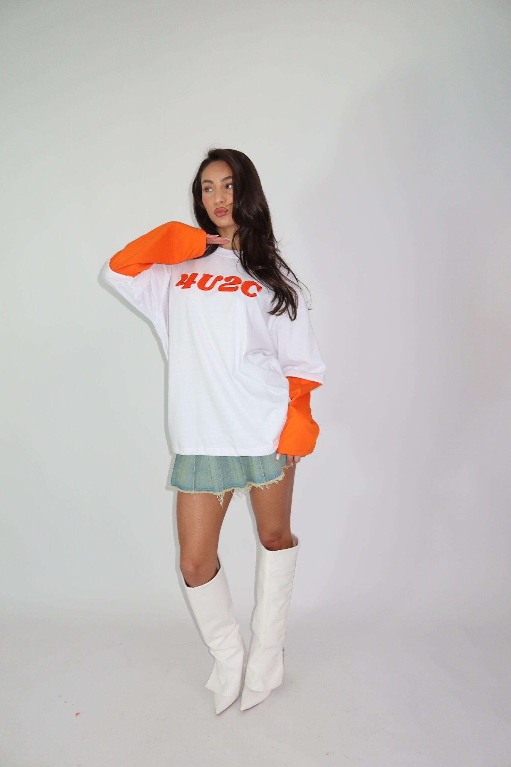 4U2C LONGSLEEVE ORANGE KINGSDAY