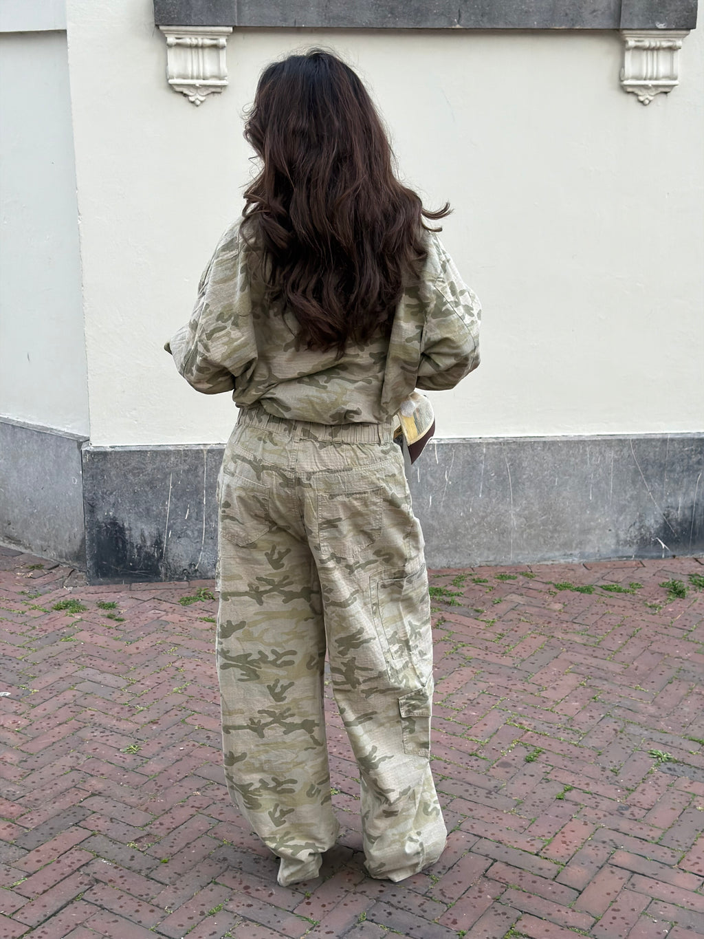 CAMO WASHED JACKET BEIGE
