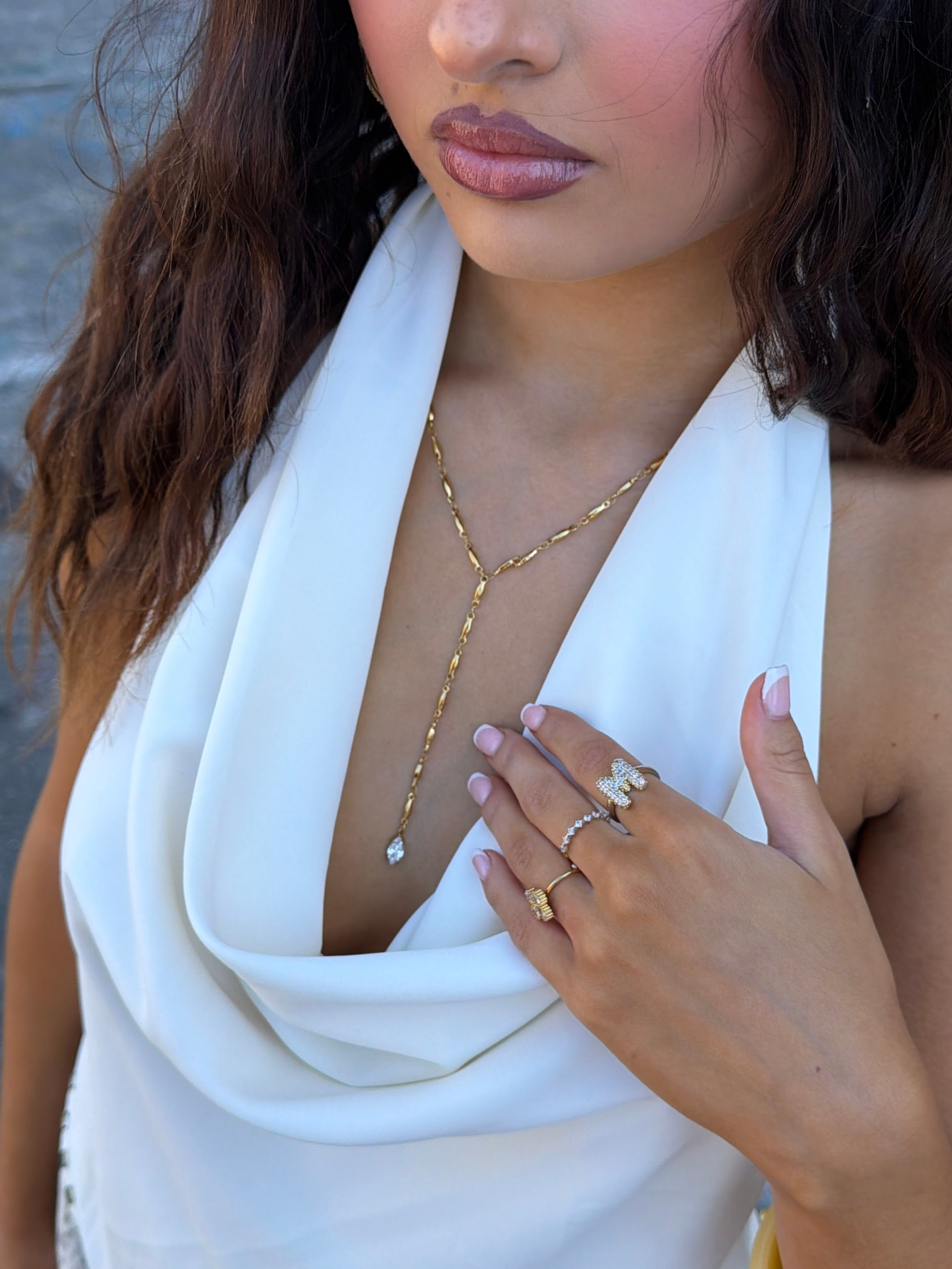 WATERFALL STRASS NECKLACE