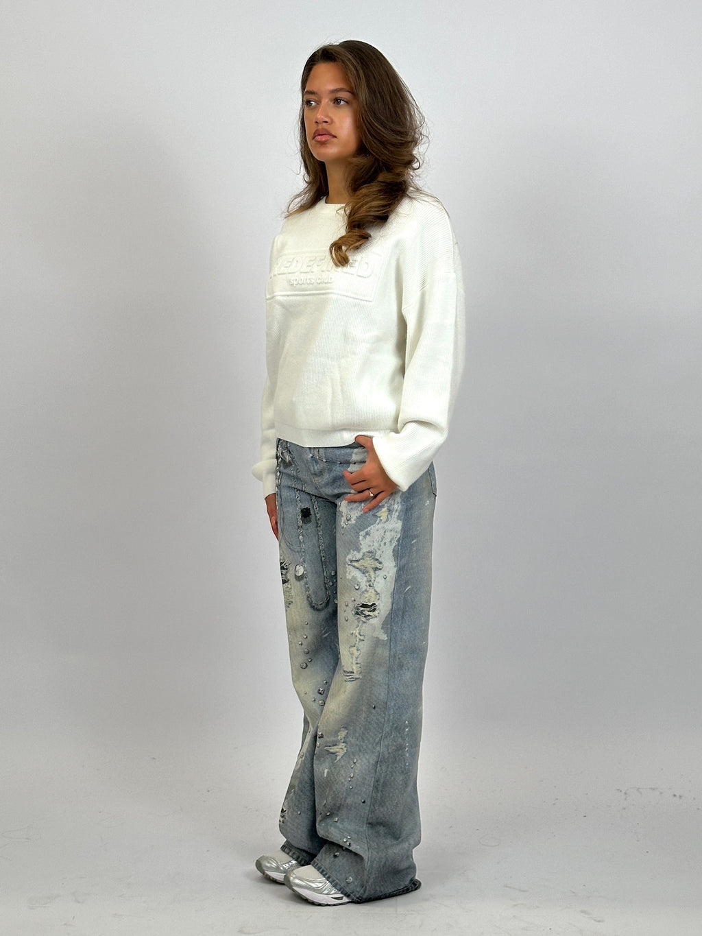 REDEFINED RIBBED KNIT WHITE