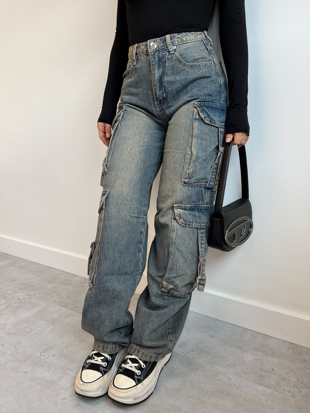 DOUBLE POCKET VINTAGE WASH CARGO