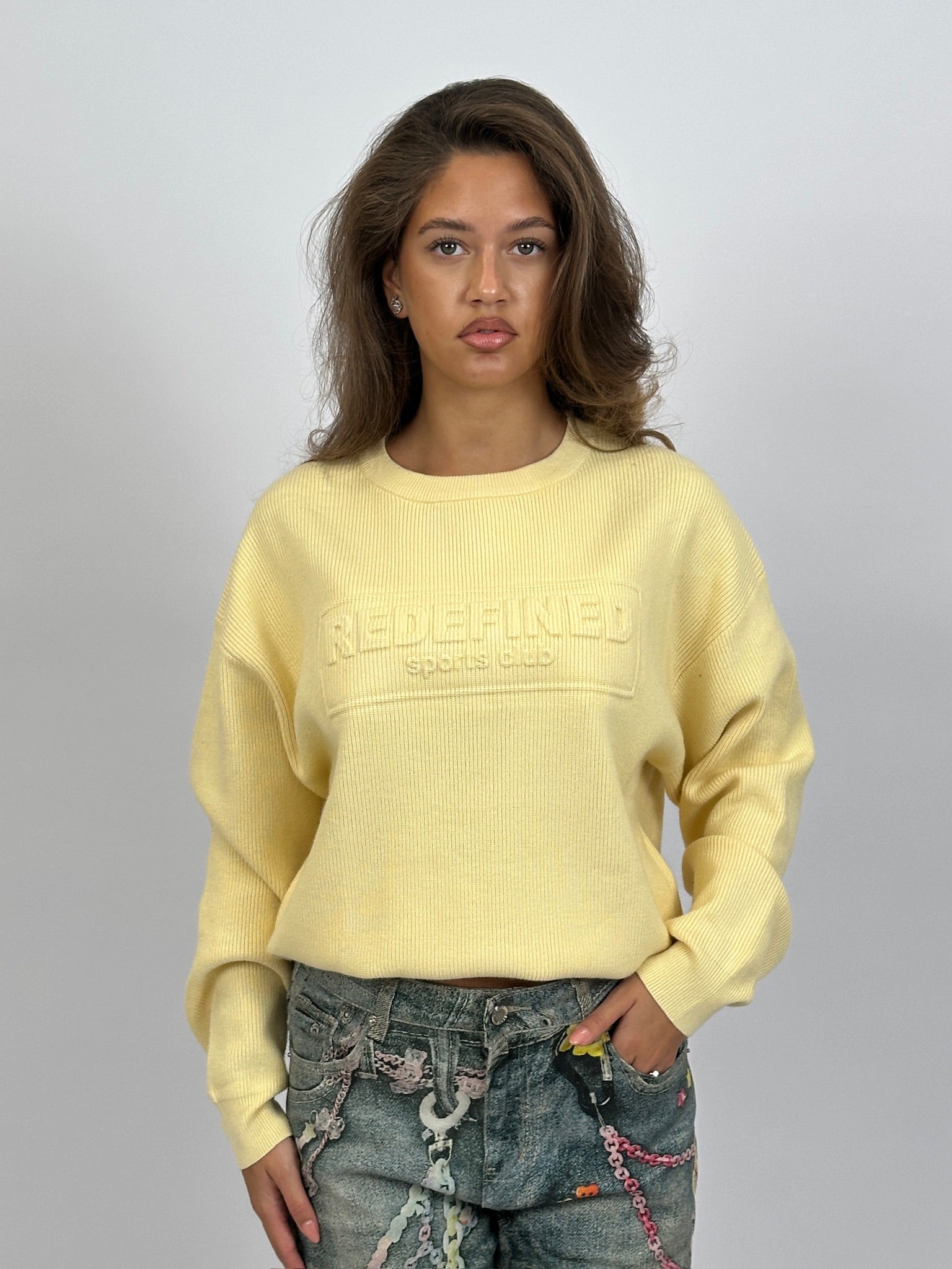 REDEFINED RIBBED KNIT YELLOW