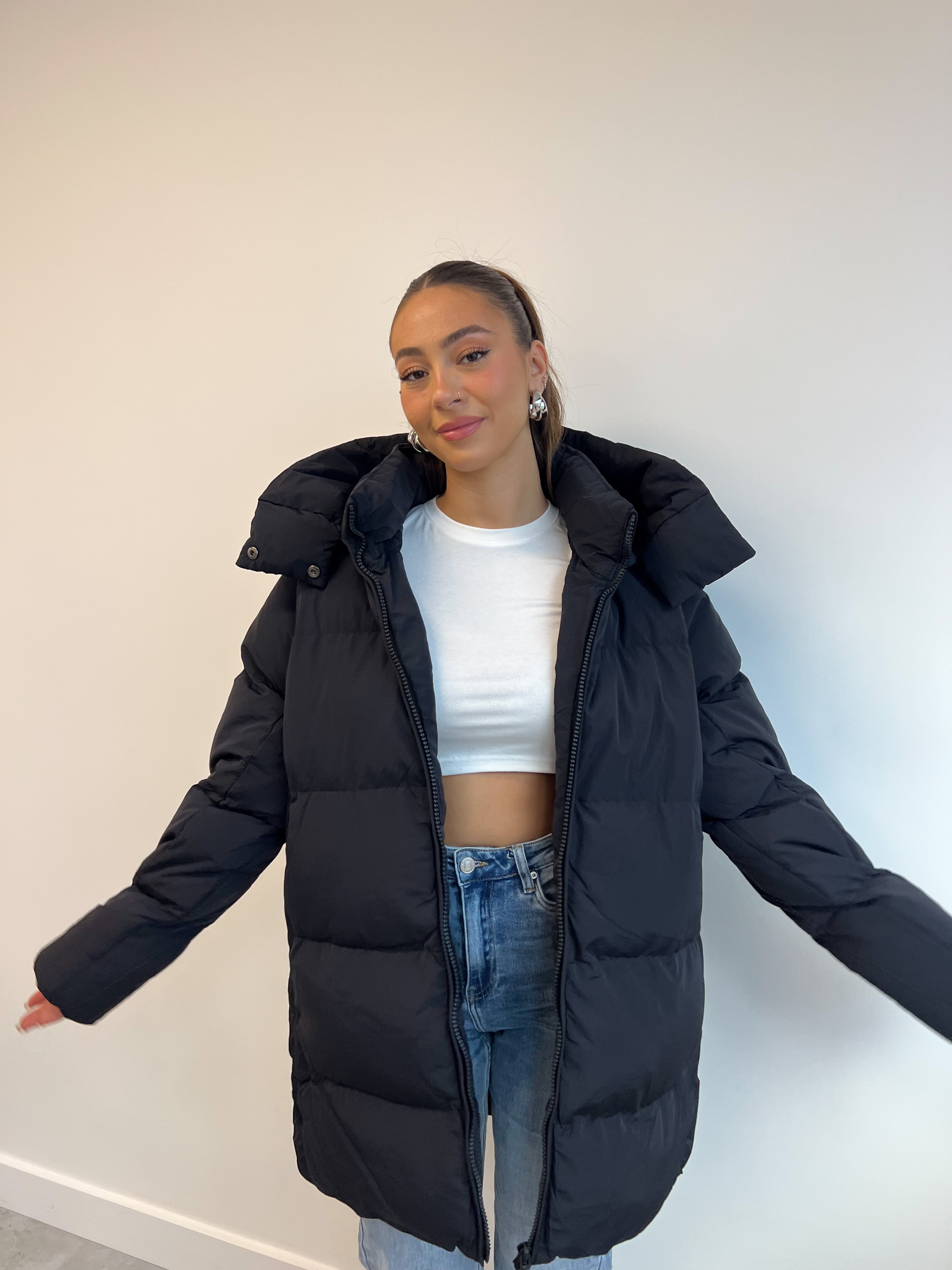 MIDI PUFFER COAT 2.0 BLACK