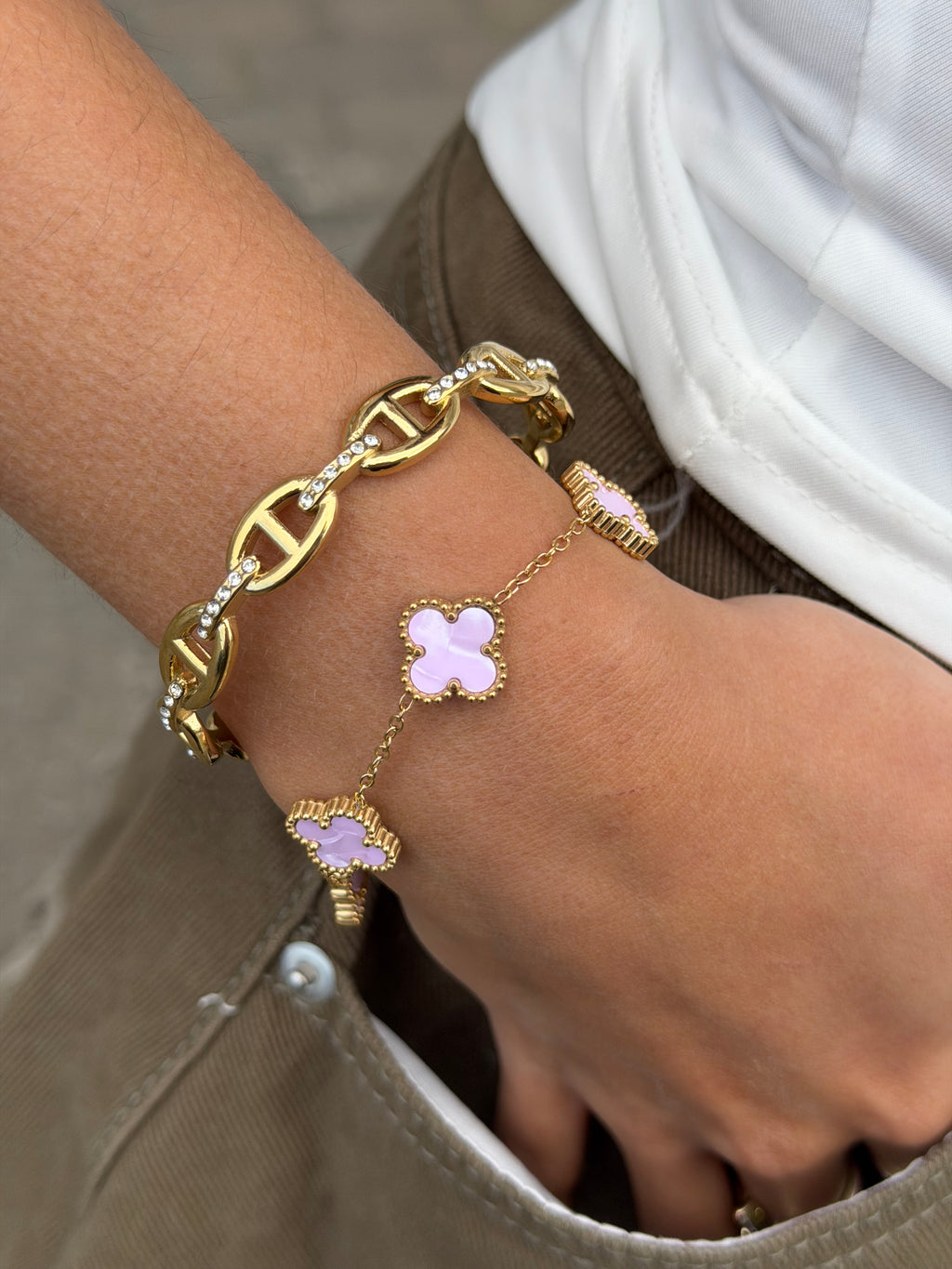 CLOVER BRACELET PINK