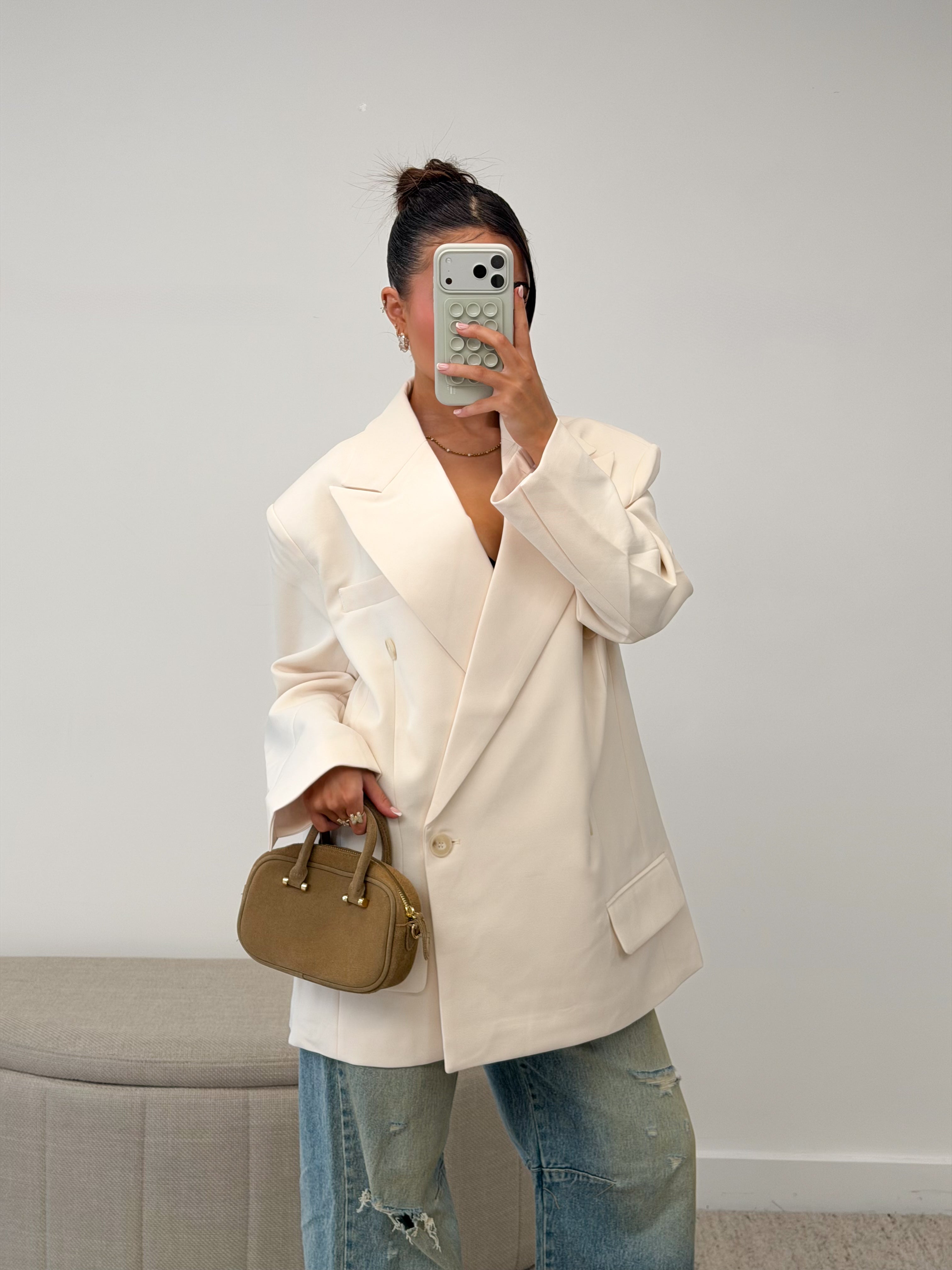 BOWIE BAGGY BLAZER CREAM