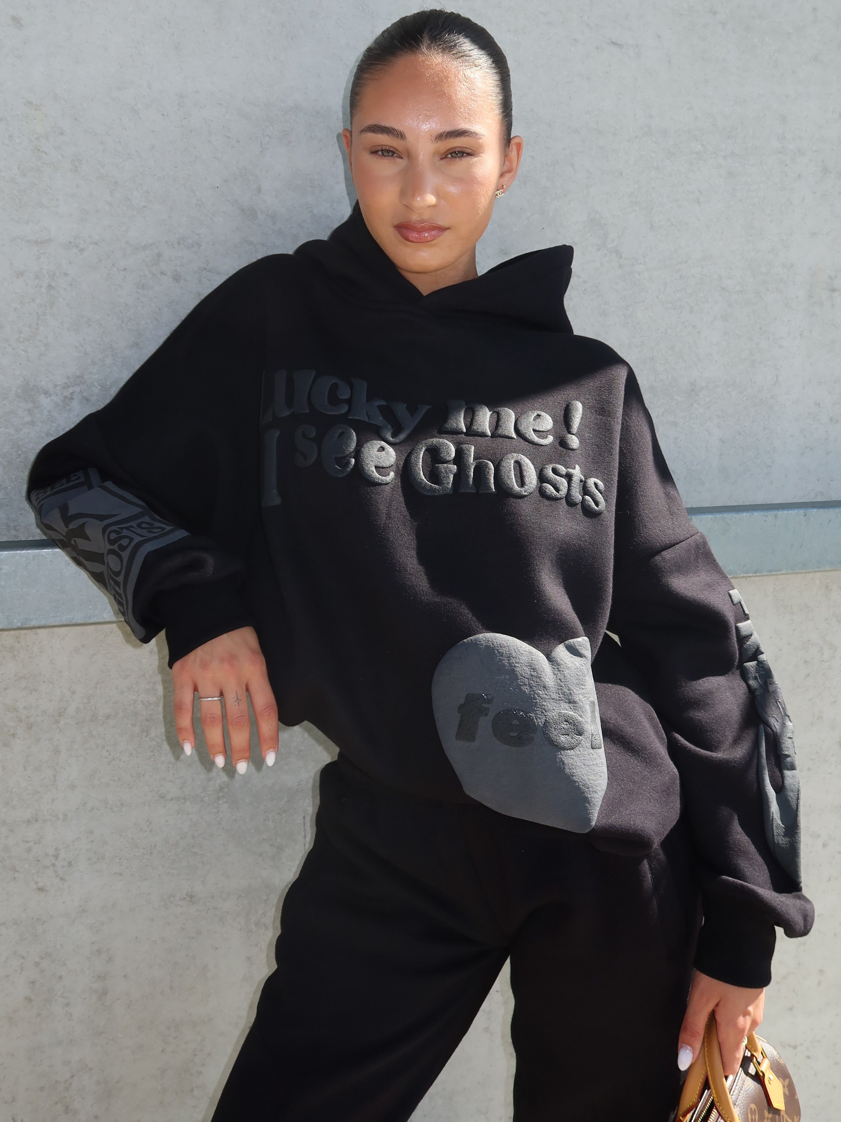 NEW GHOST HOODIE BLACK