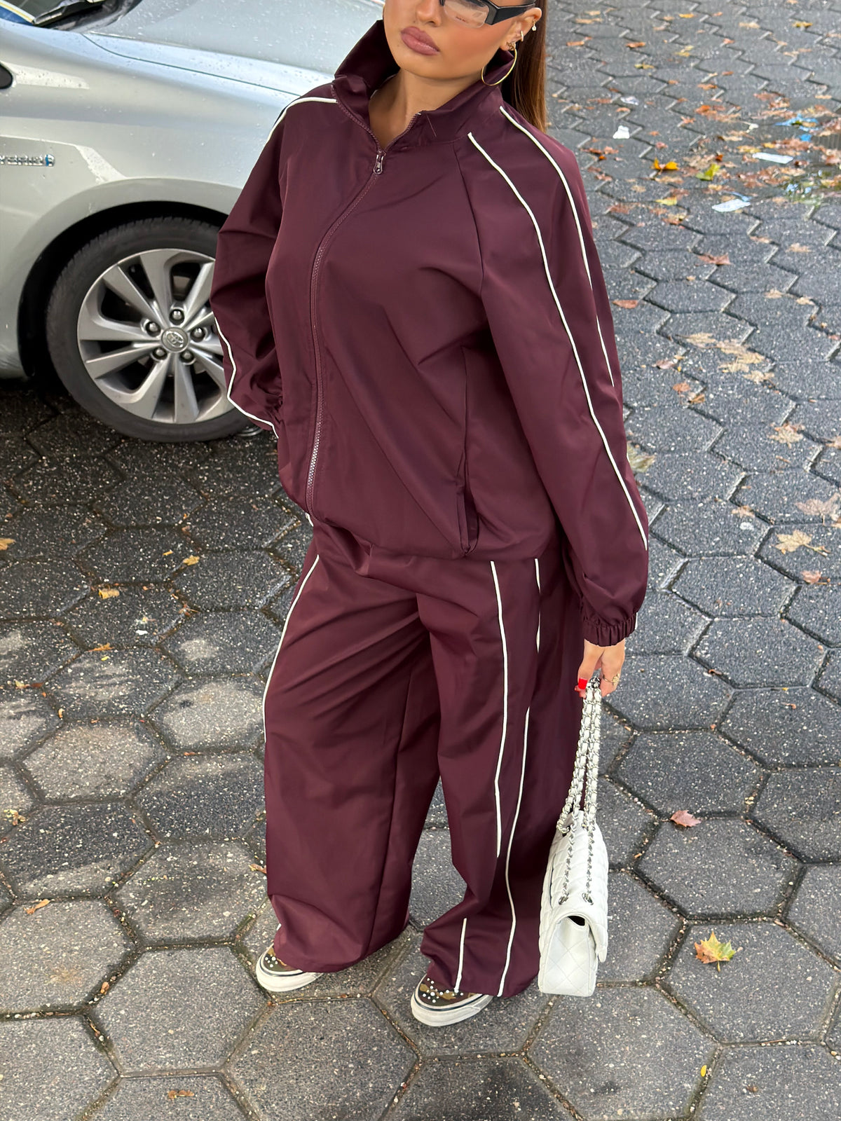 PIEN WINDBREAKER SUIT BORDEAUX