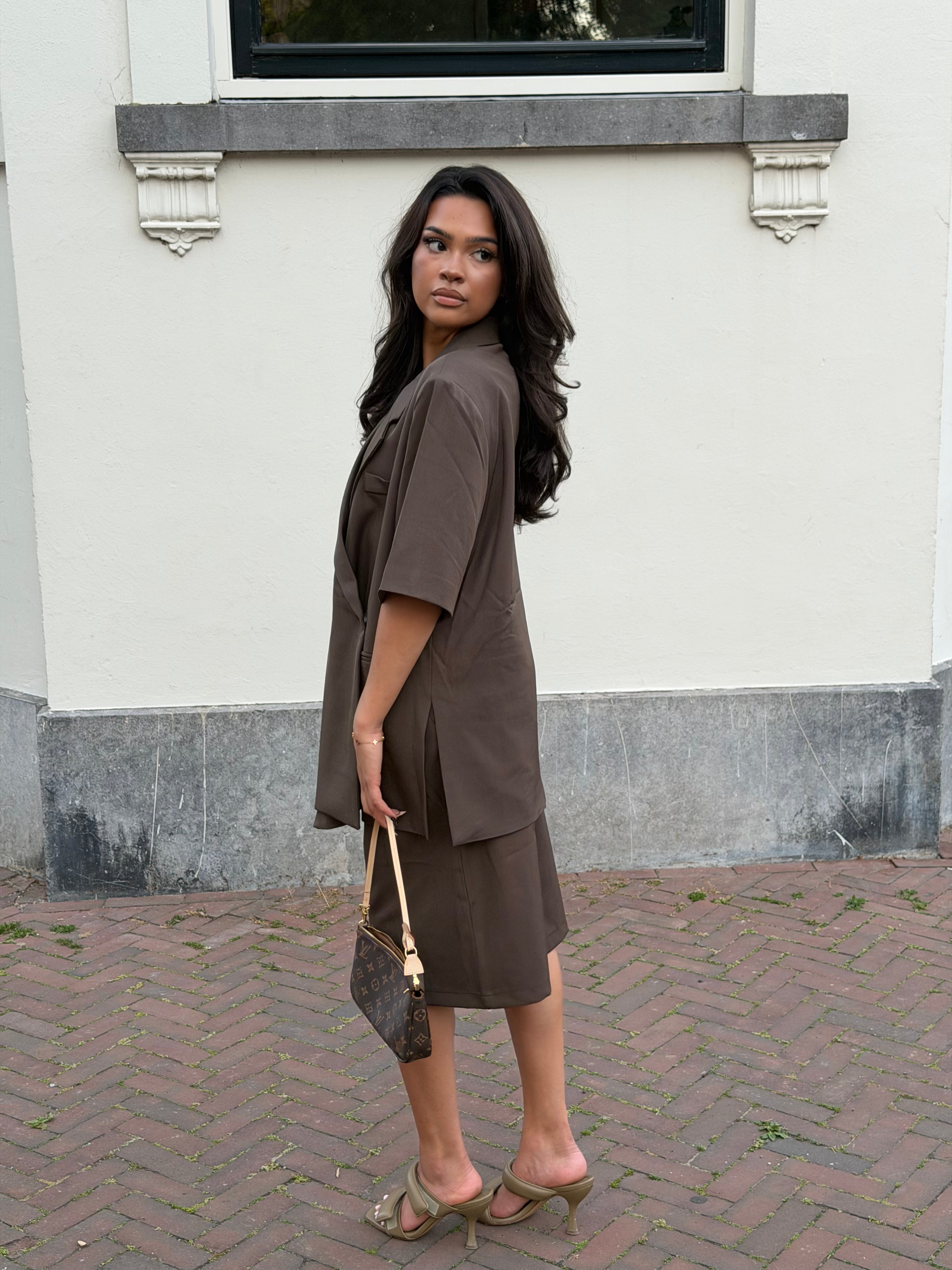 PANTALON JORTS TAUPEBROWN