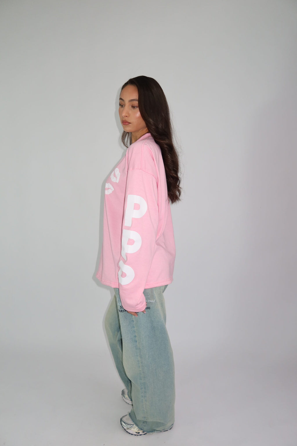 PRIORITY LONGSLEEVE PINK/WHITE