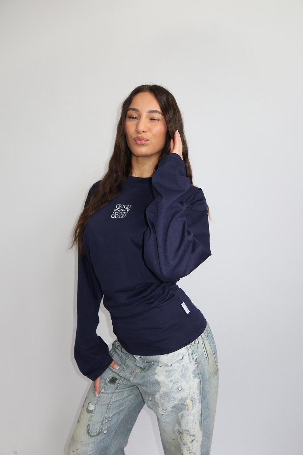 PRIORITY SNATCHED LONGSLEEVE NAVY