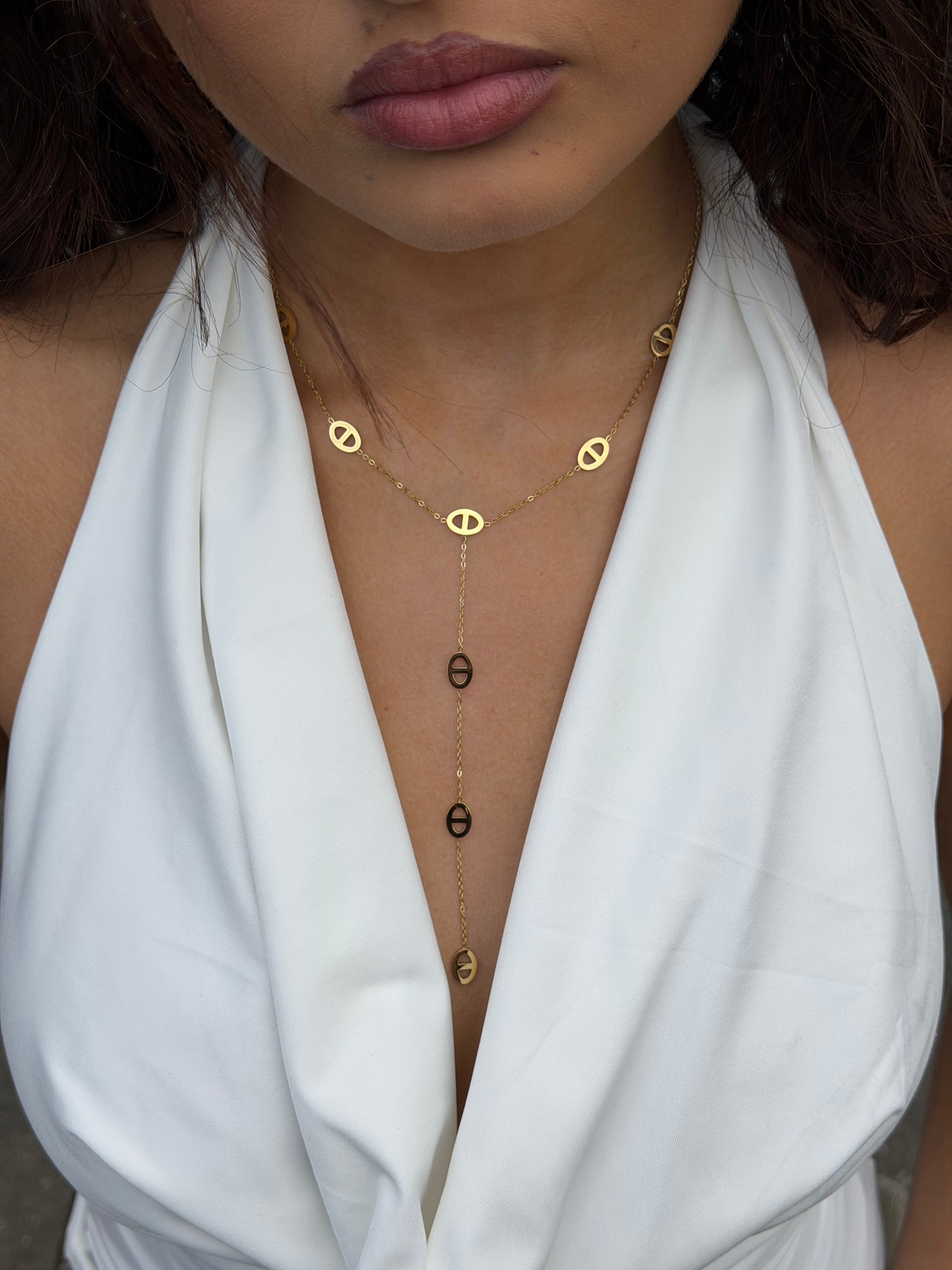 INFINITY DROP NECKLACE GOLD