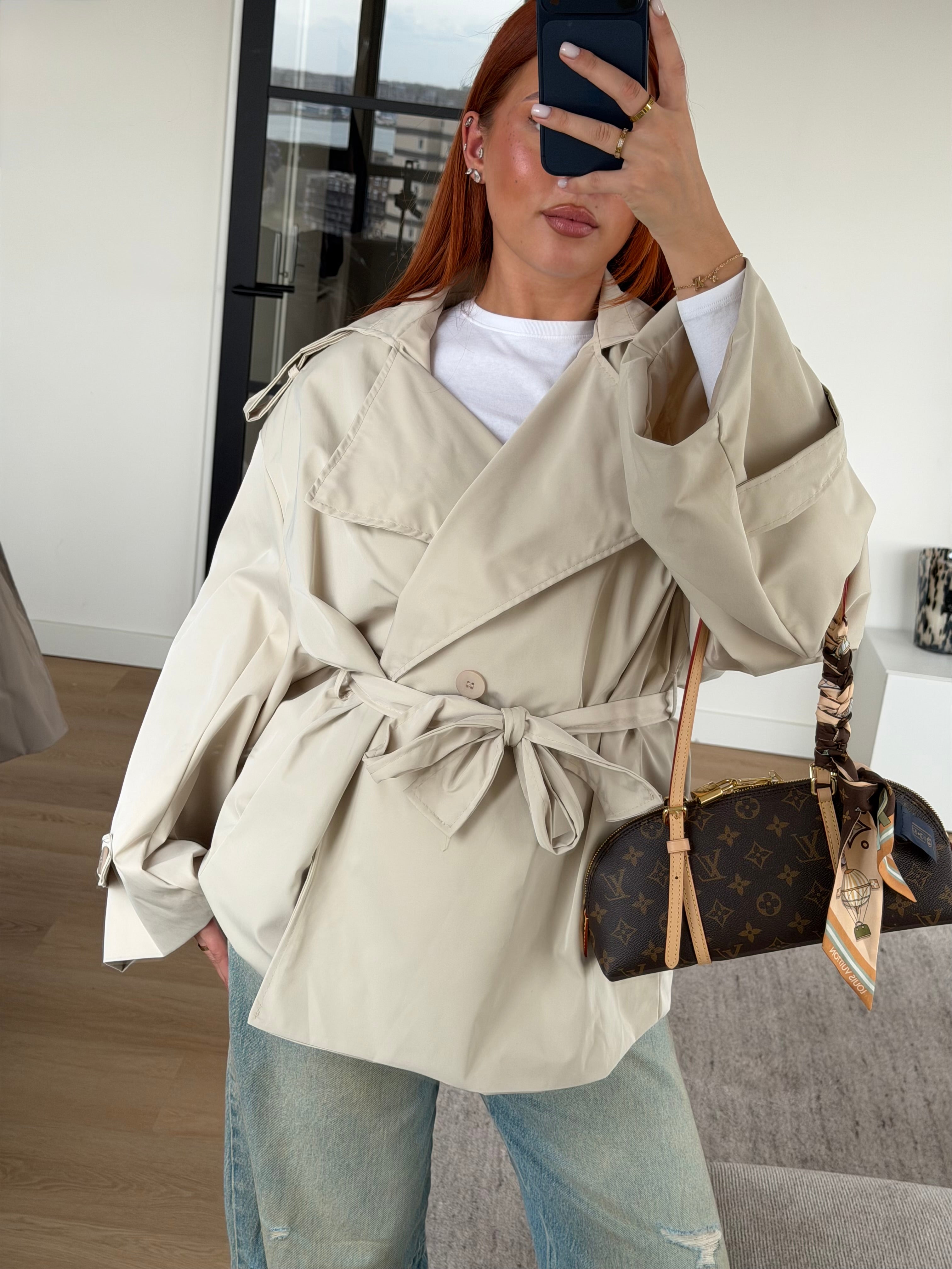 MANDY TRENCH BEIGE