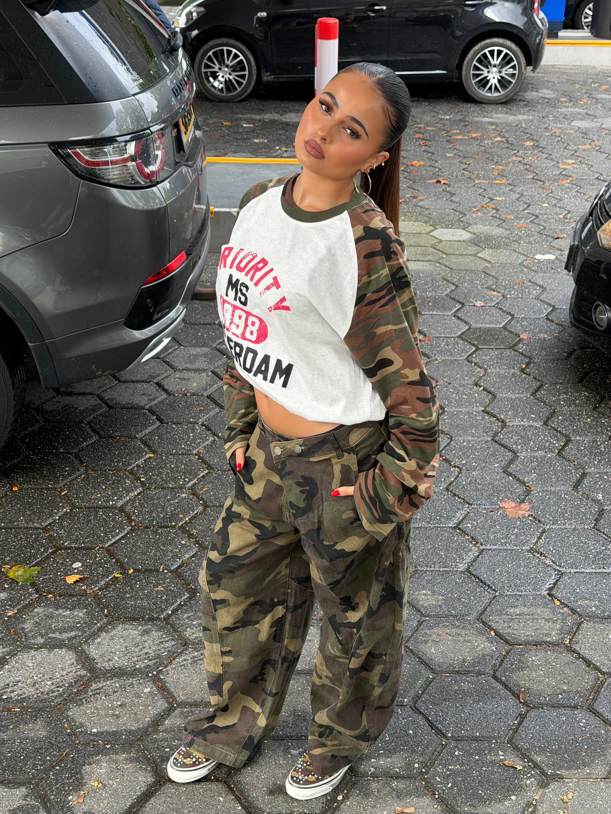OVERLAP CAMO JEANS