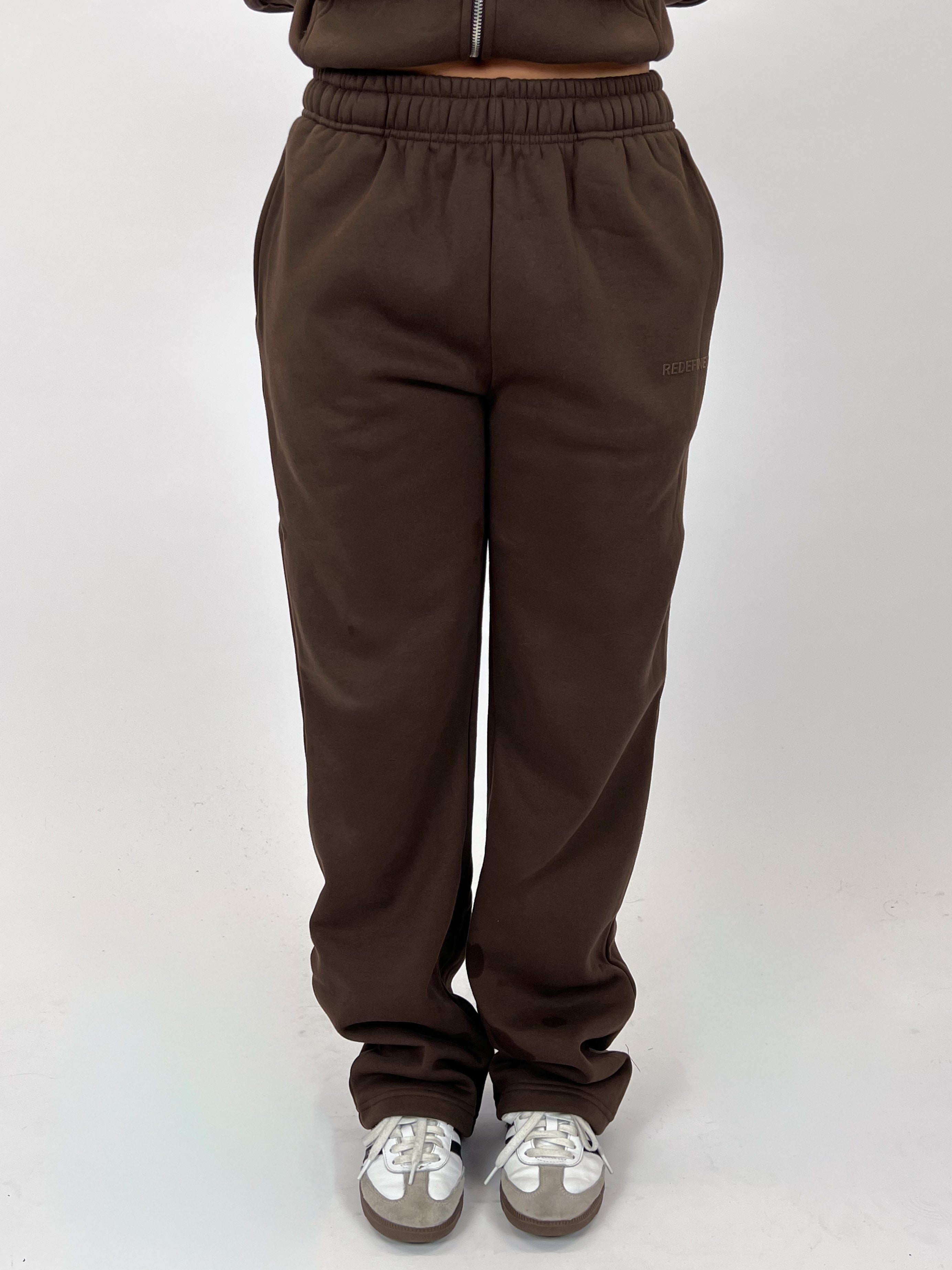 REDEFINED WIDE LEG JOGGER CHOCO