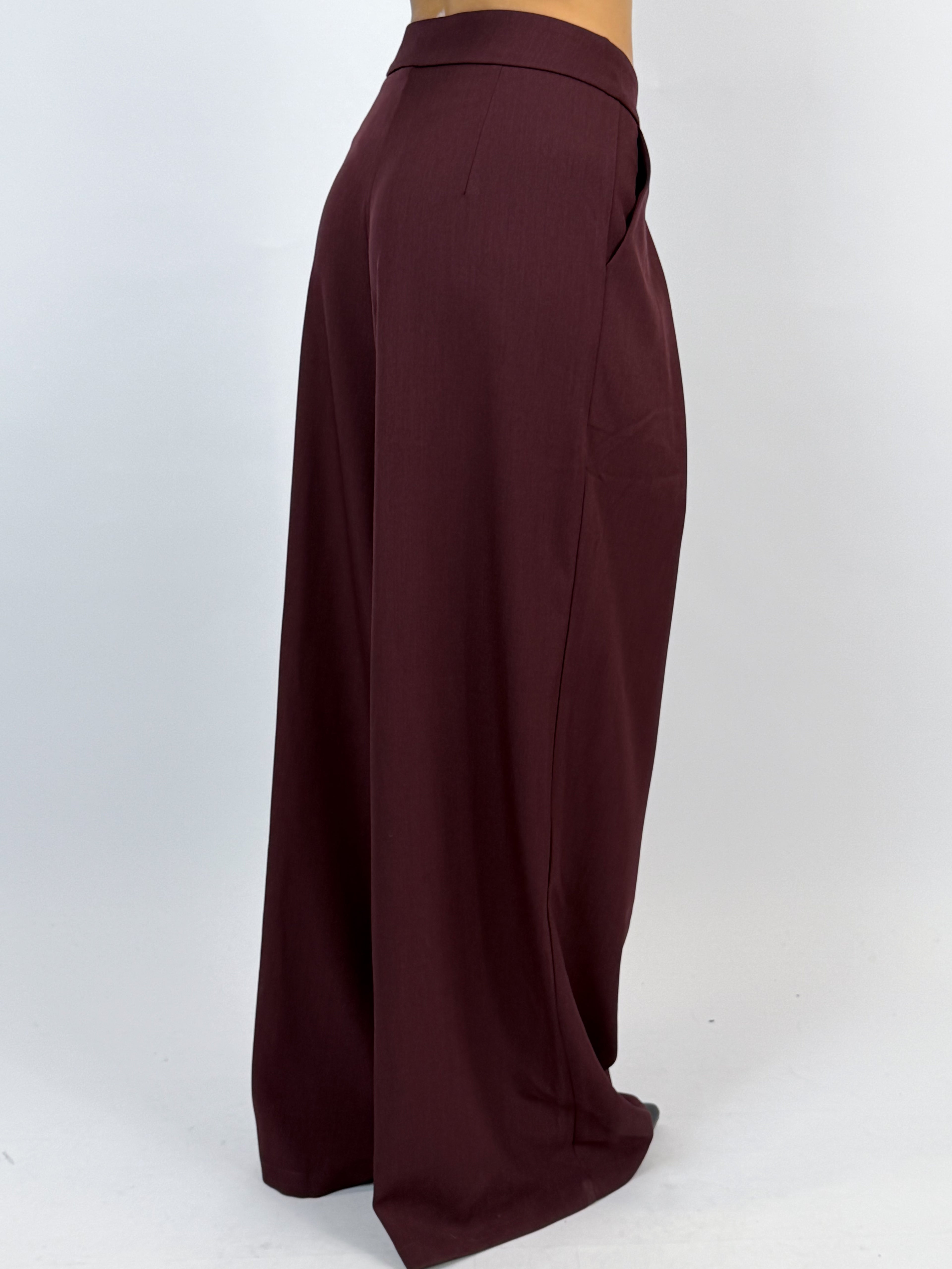 PREMIUM OVERLAP PANTALON PLUM