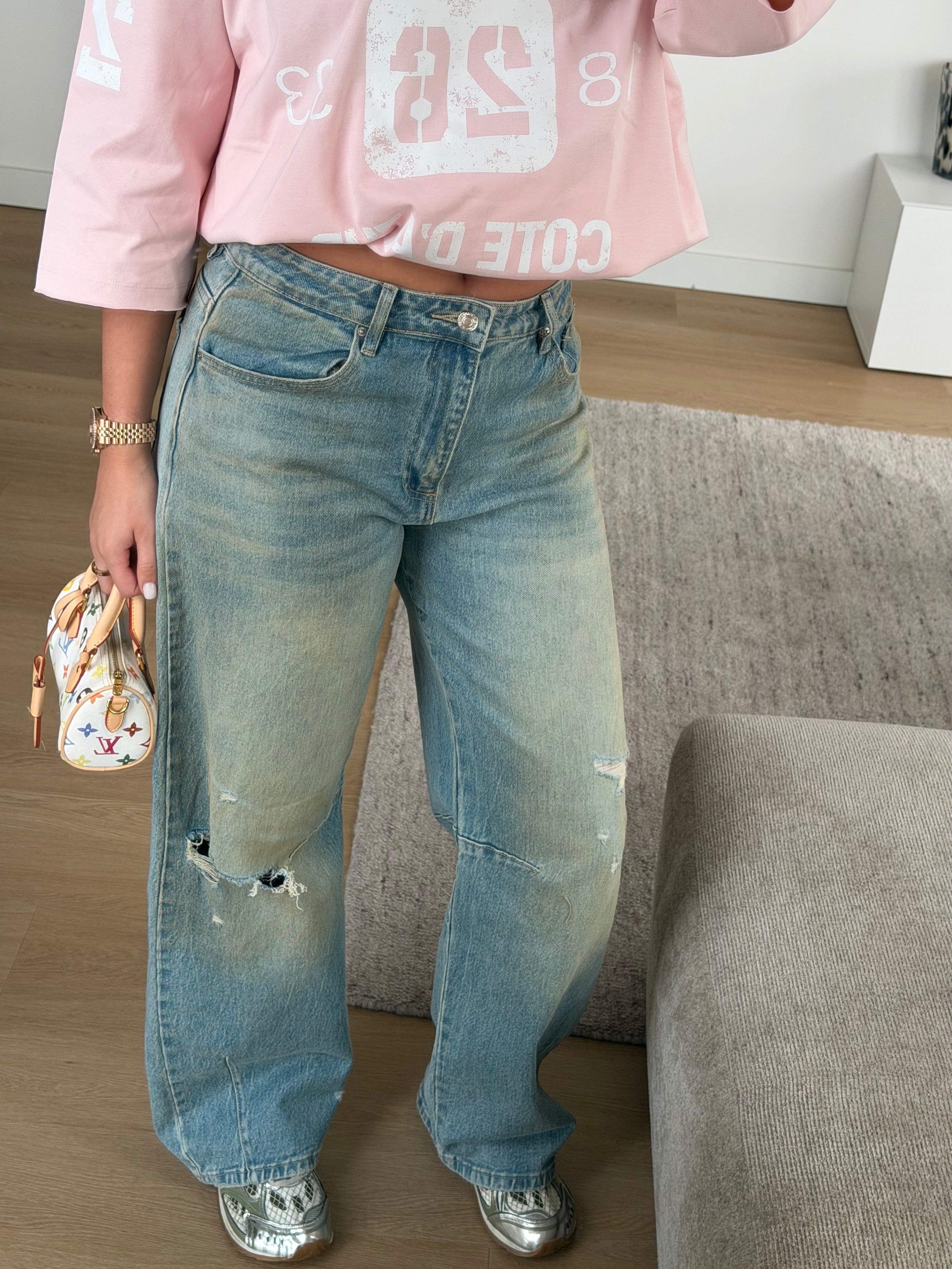 ALL THE WAY BARREL JEANS