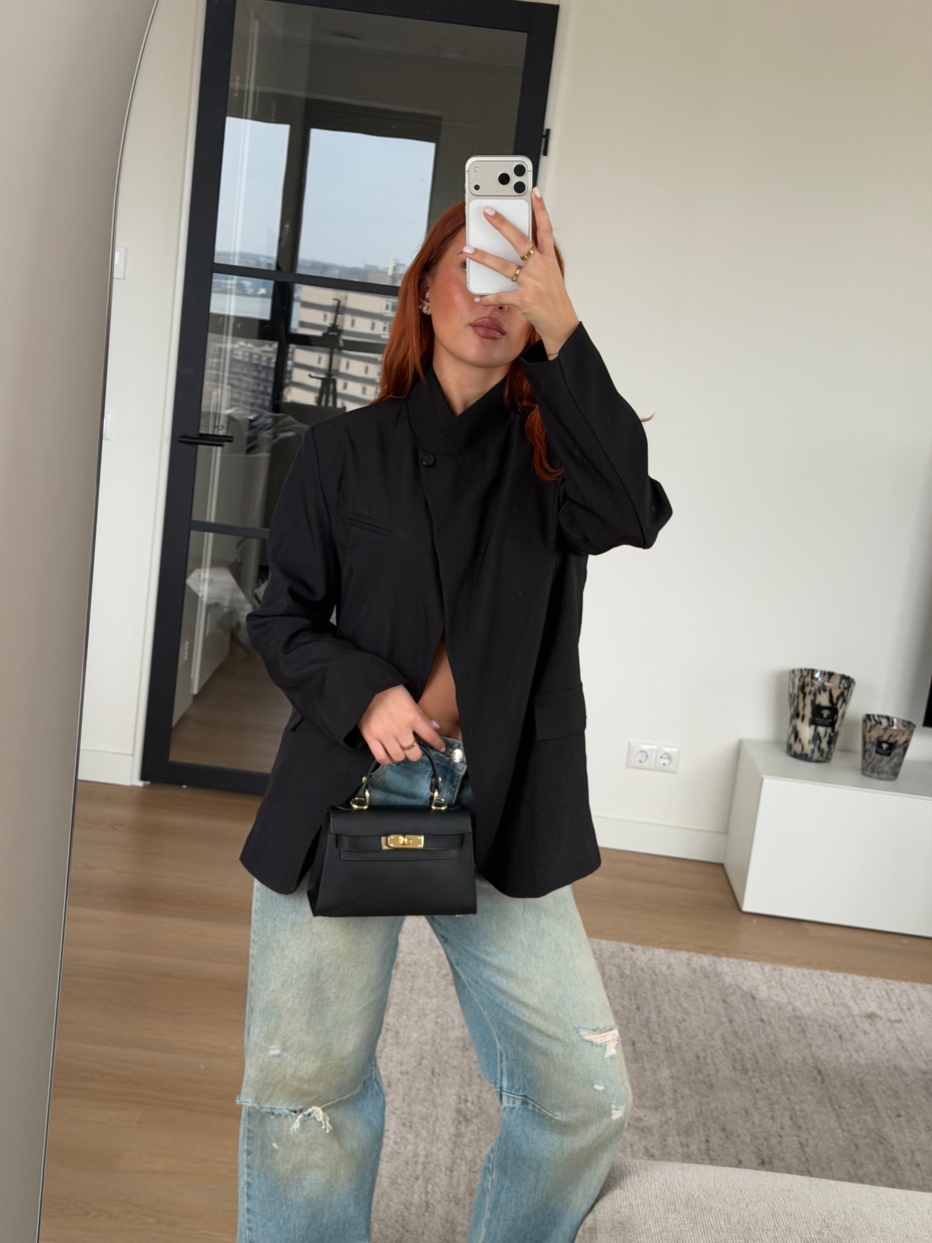 NINA BLAZER BLACK