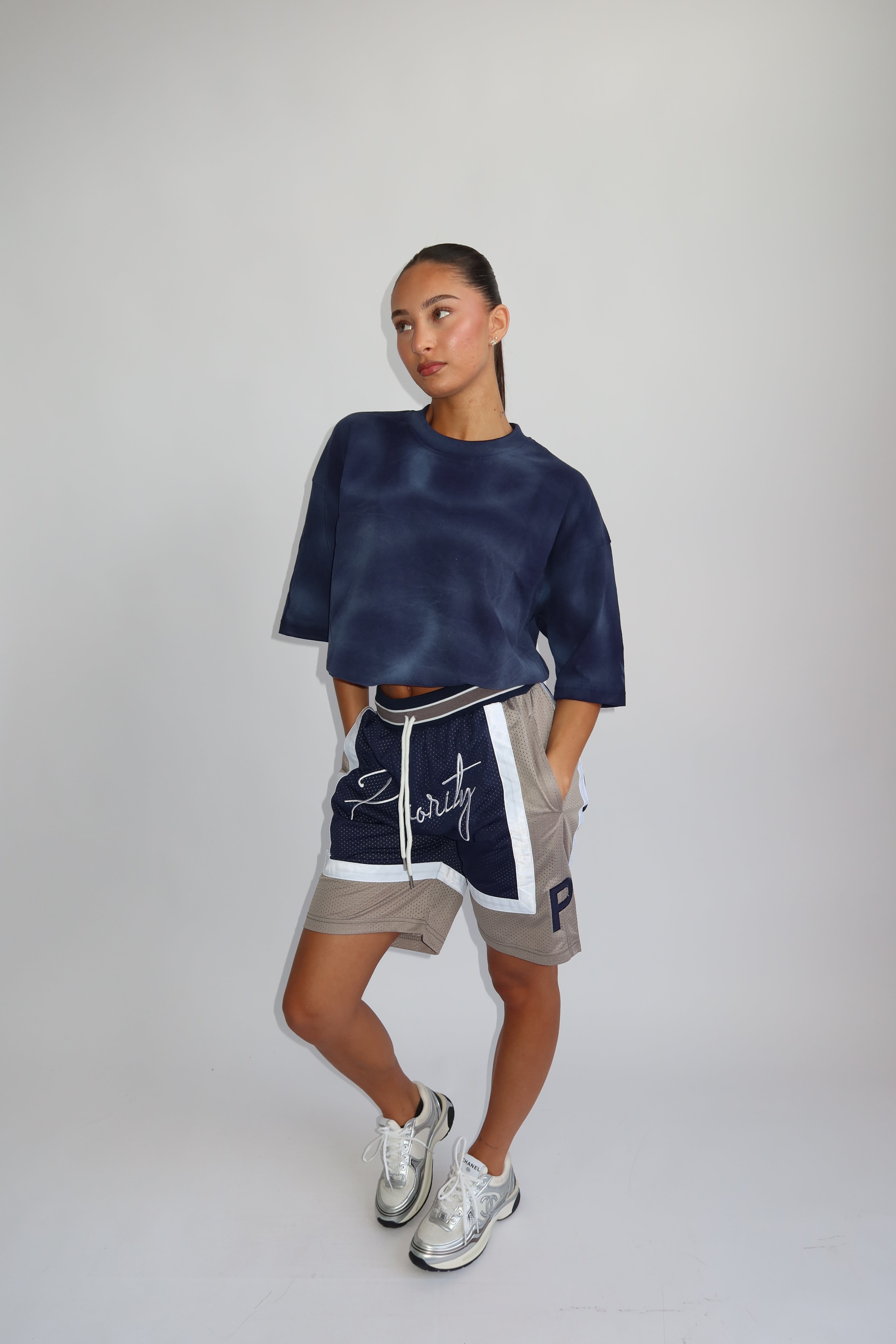 PRIORITY JERSEY LONG SHORT NAVY