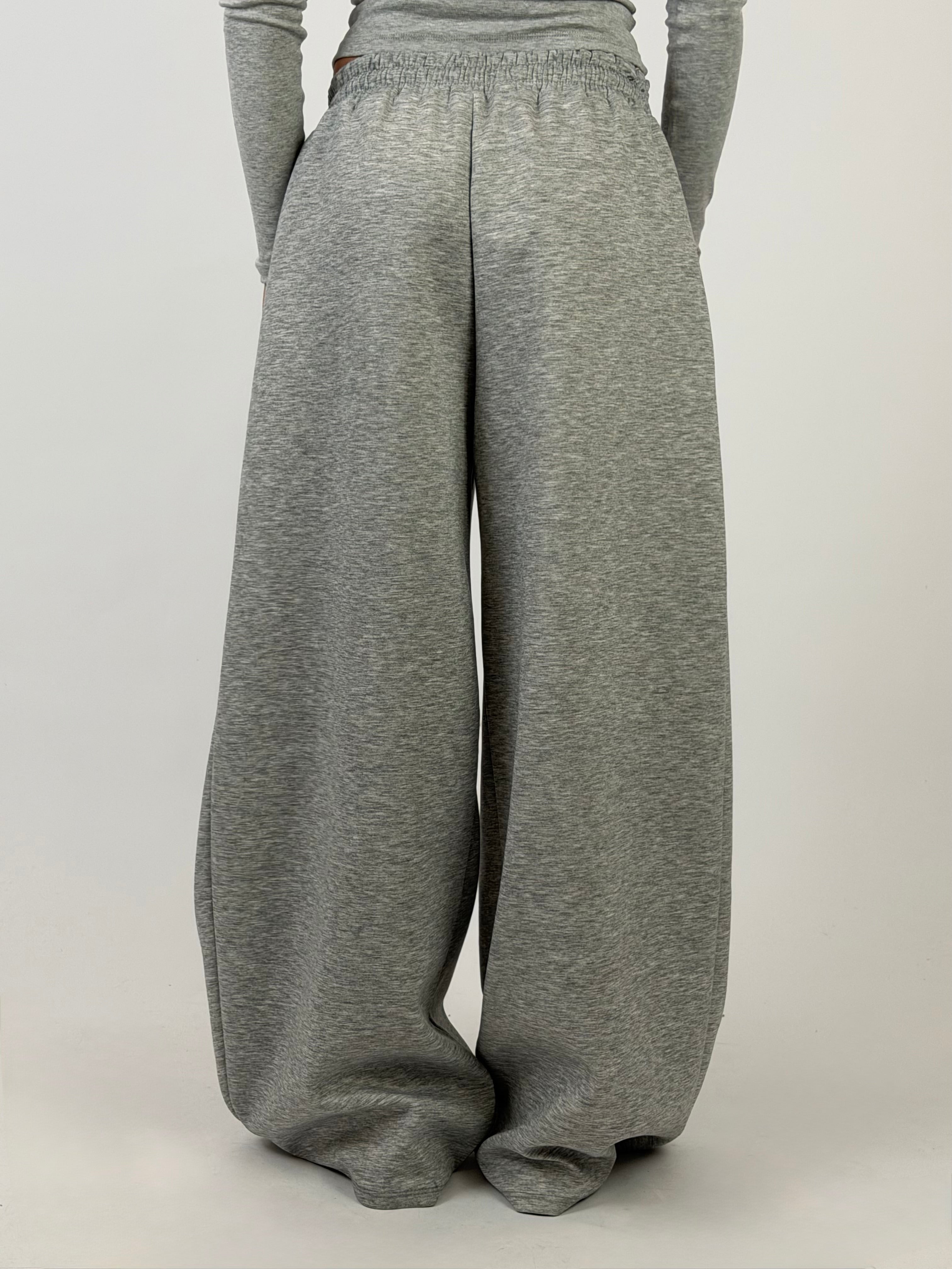 PLEATED JOGGER GREY