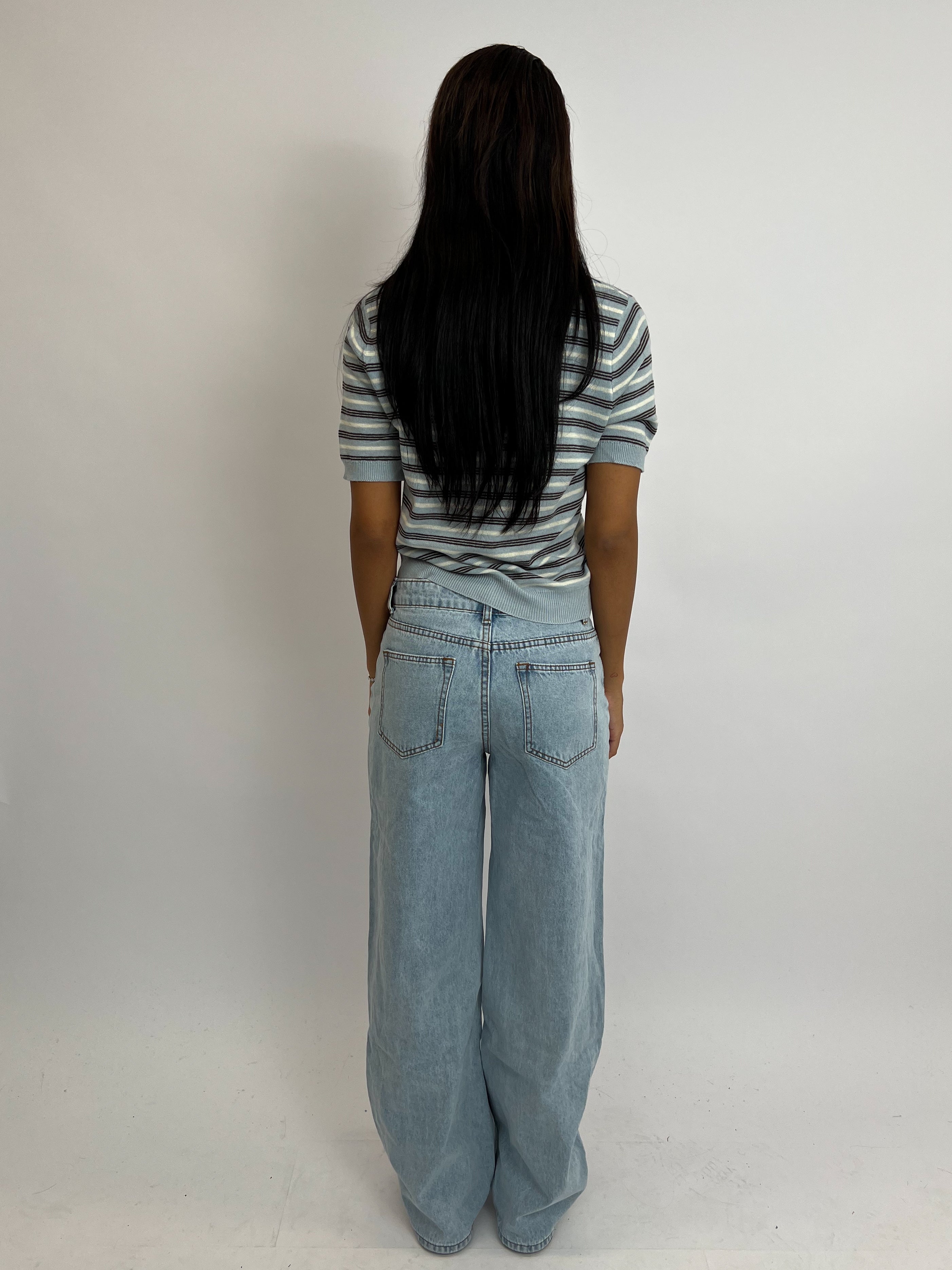 REDEFINED STRETCH WIDE LEG BLUE