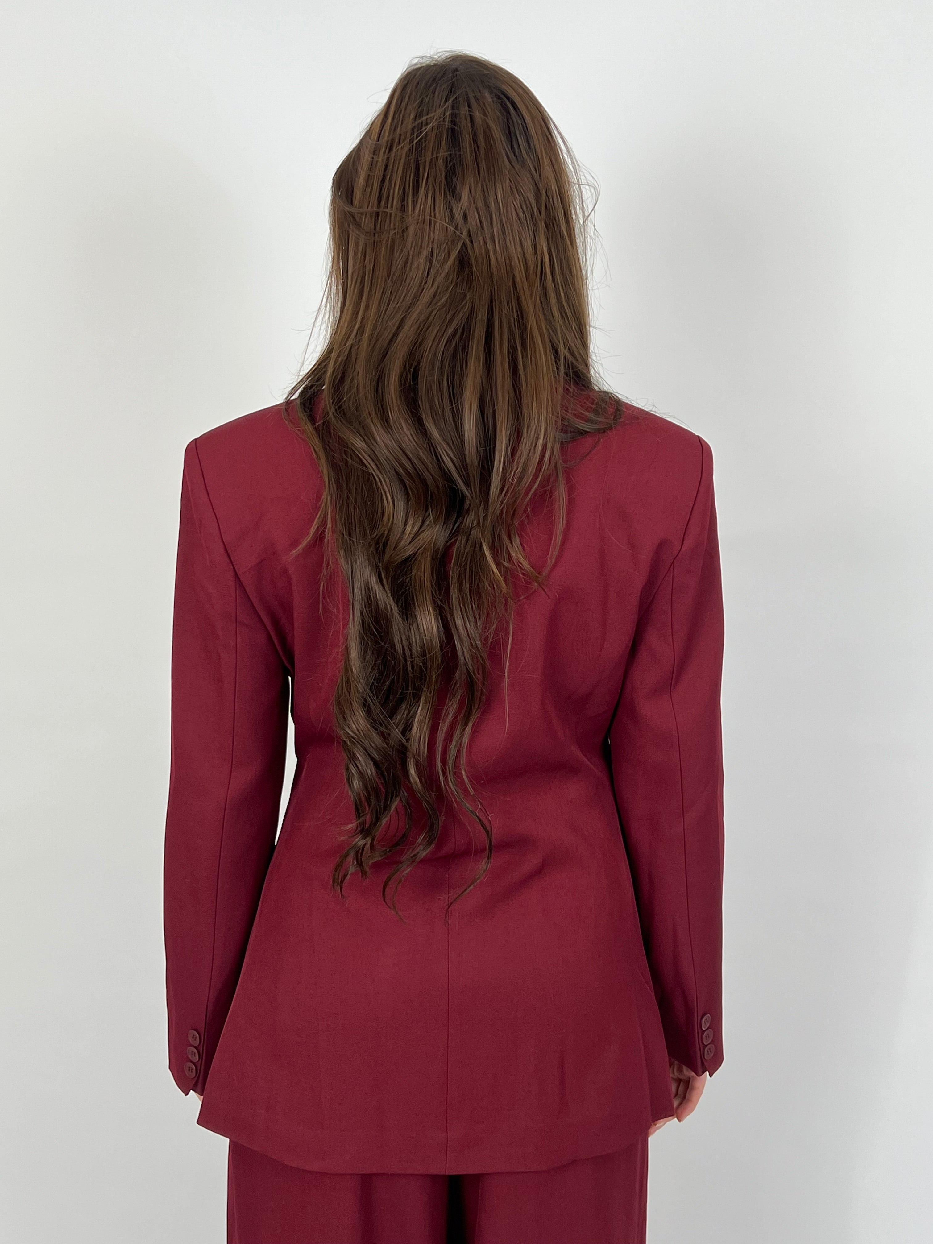PREMIUM OVERLAP BLAZER BORDEAUX 2.0