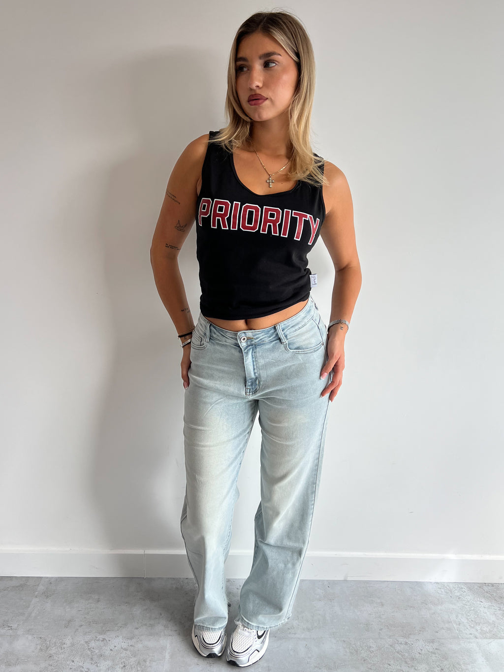 SUPER STRETCH WIDE LEG JEANS