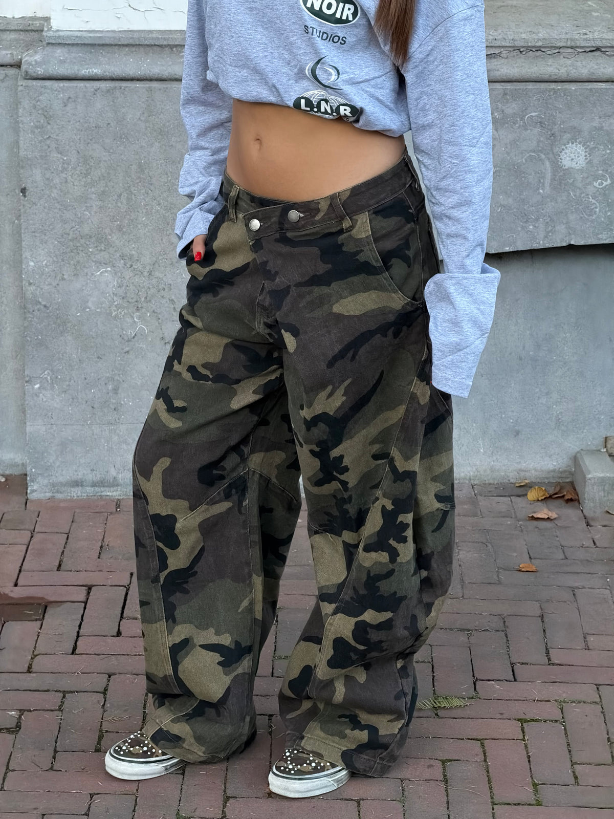 OVERLAP CAMO JEANS