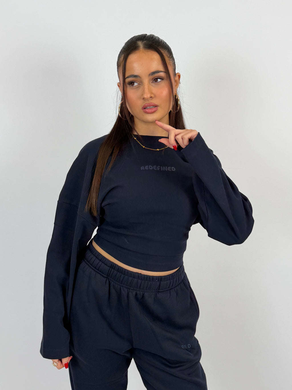 SNATCH SWEAT LONGSLEEVE NAVY