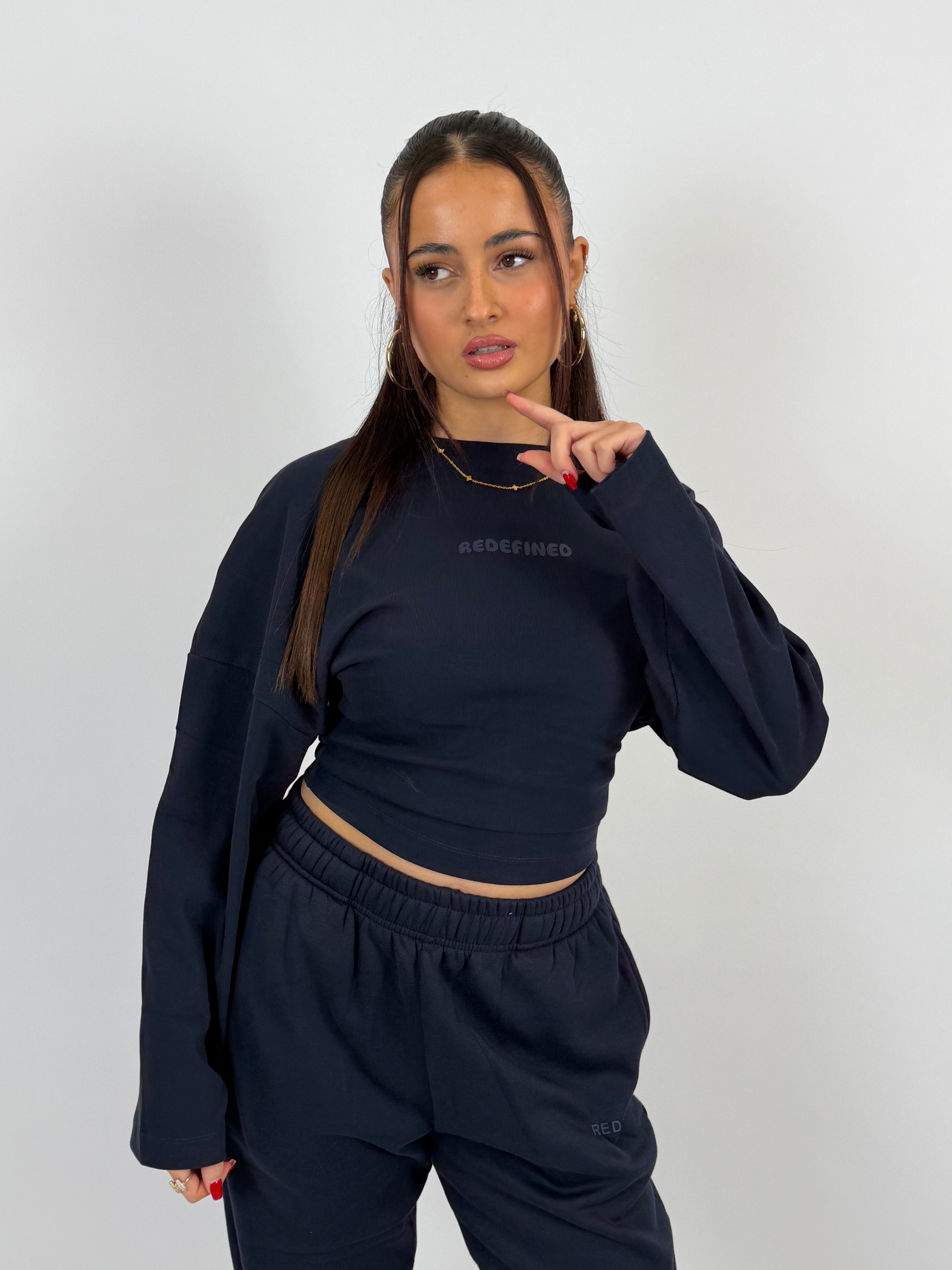 SNATCH SWEAT LONGSLEEVE NAVY