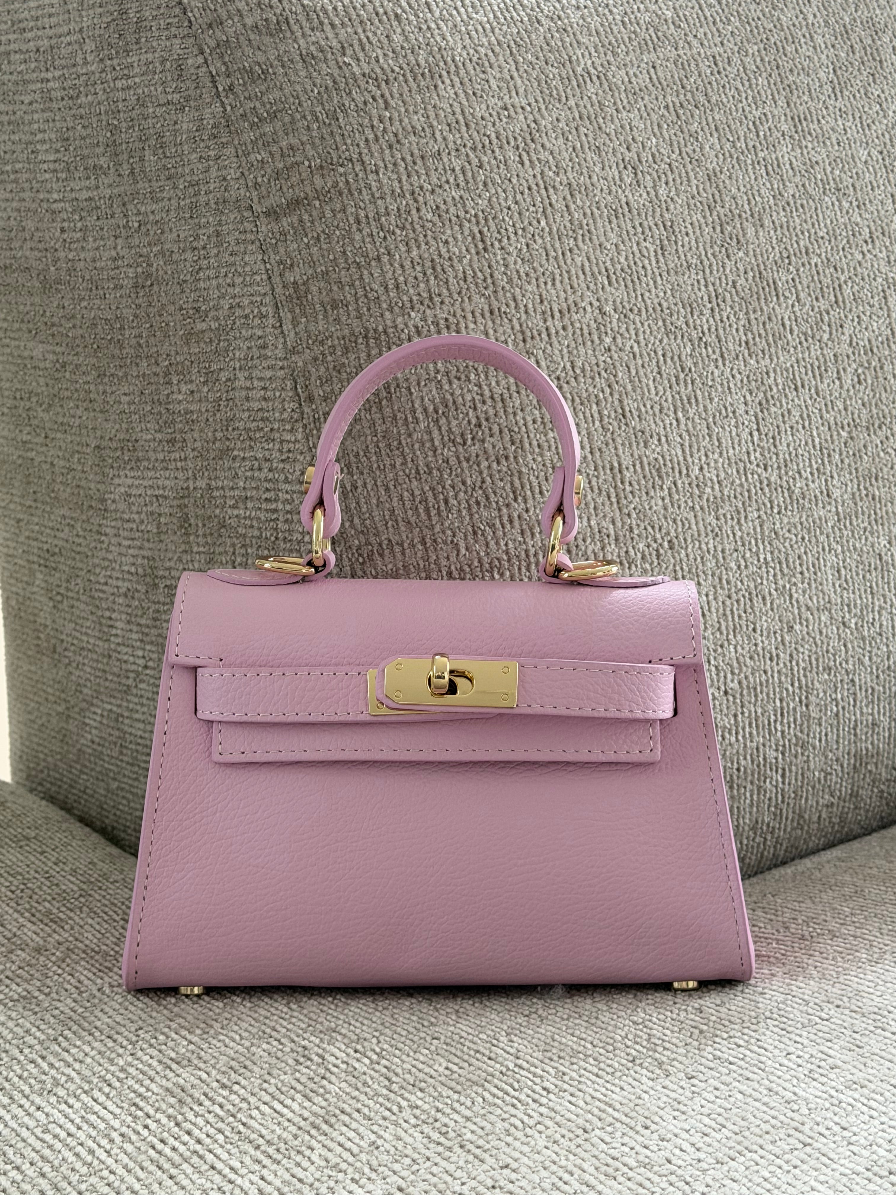 HERMY BAG LEATHER PINK