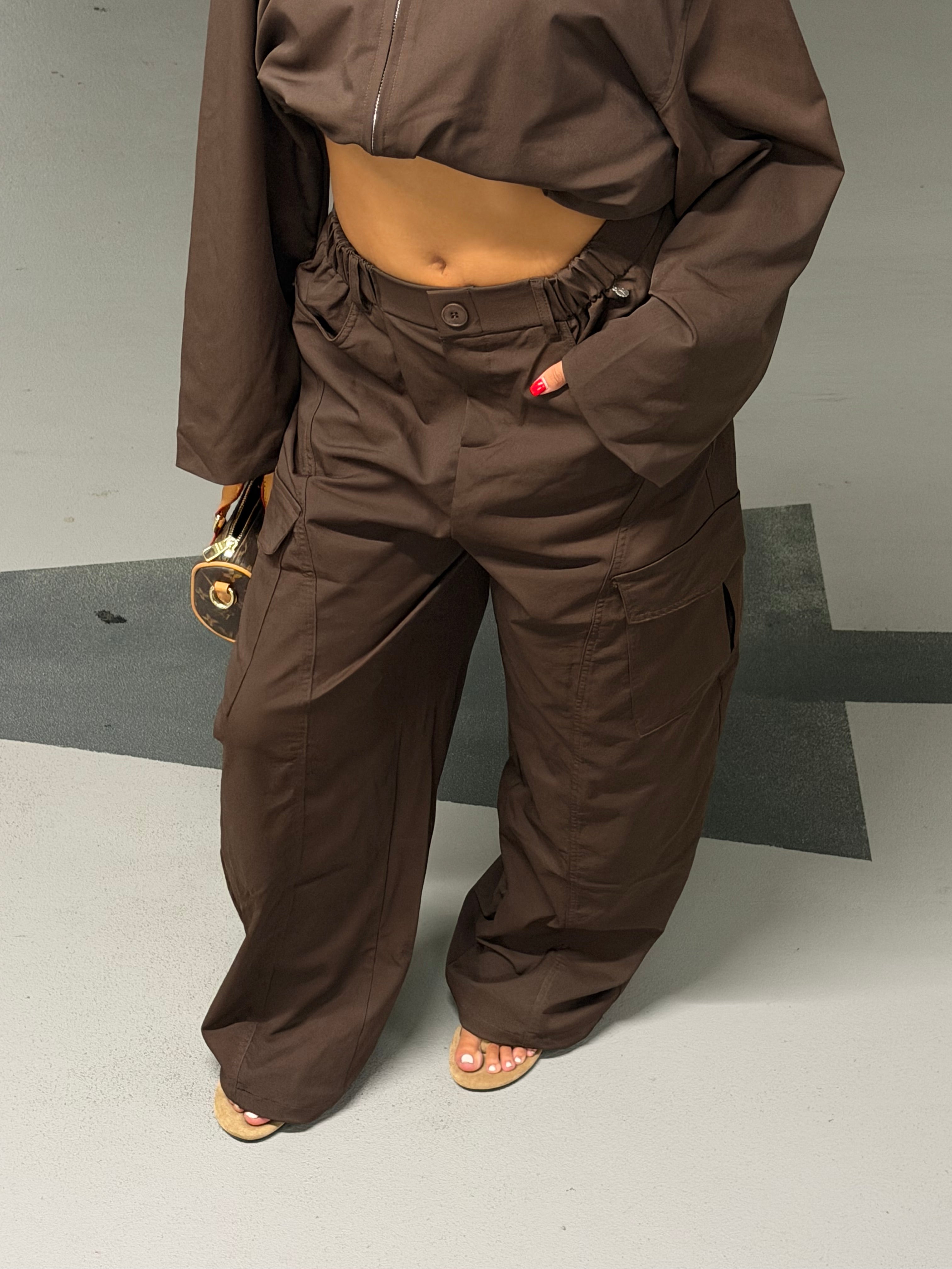 KYLIE CARGO PANTALON BROWN