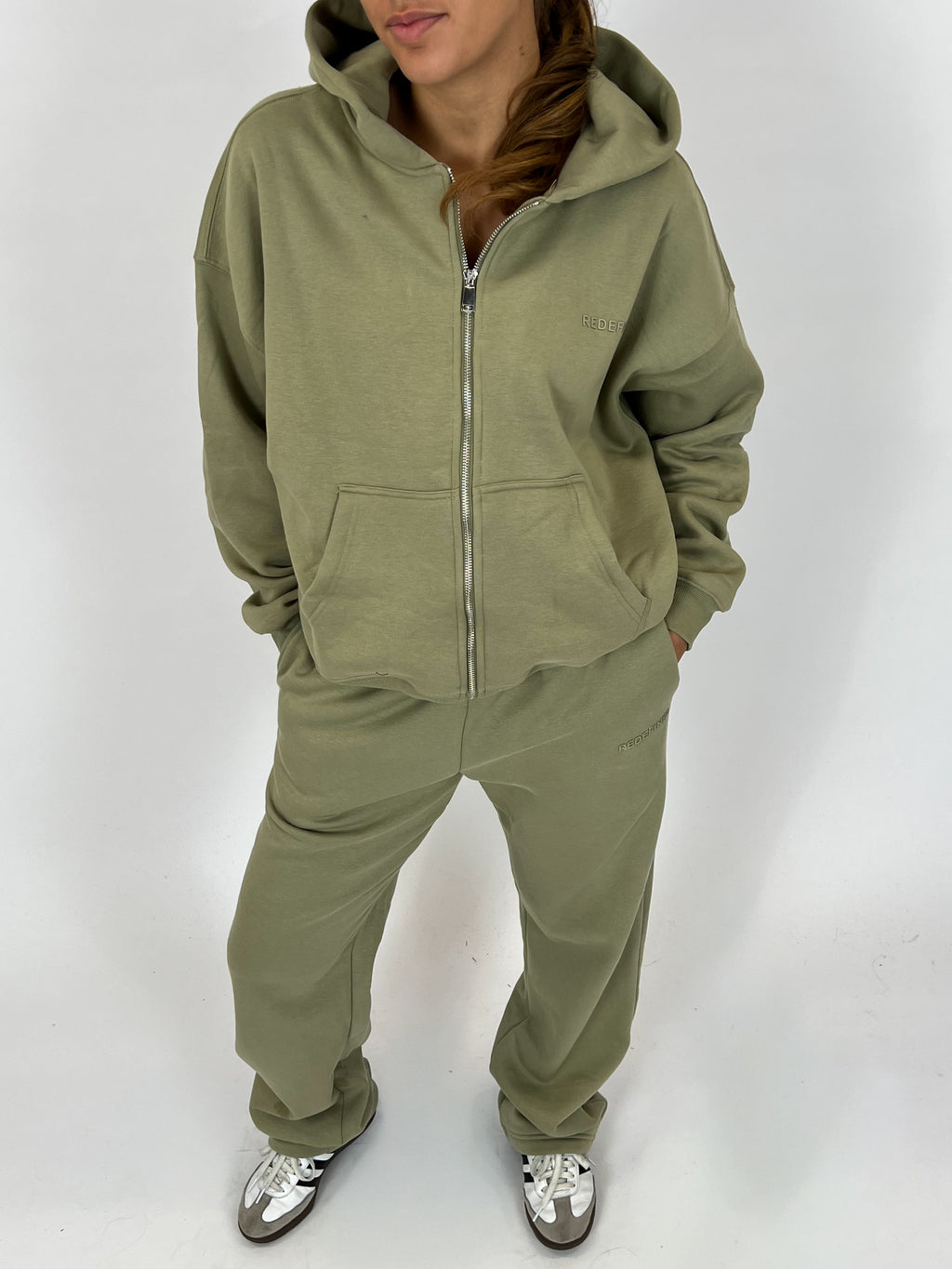 REDEFINED WIDE LEG JOGGER SAGE