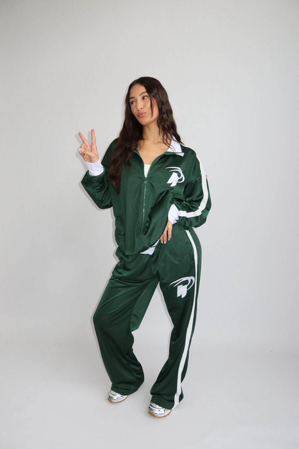 PREMIUM PRIORITY STRIPED TRACKSUIT GREEN