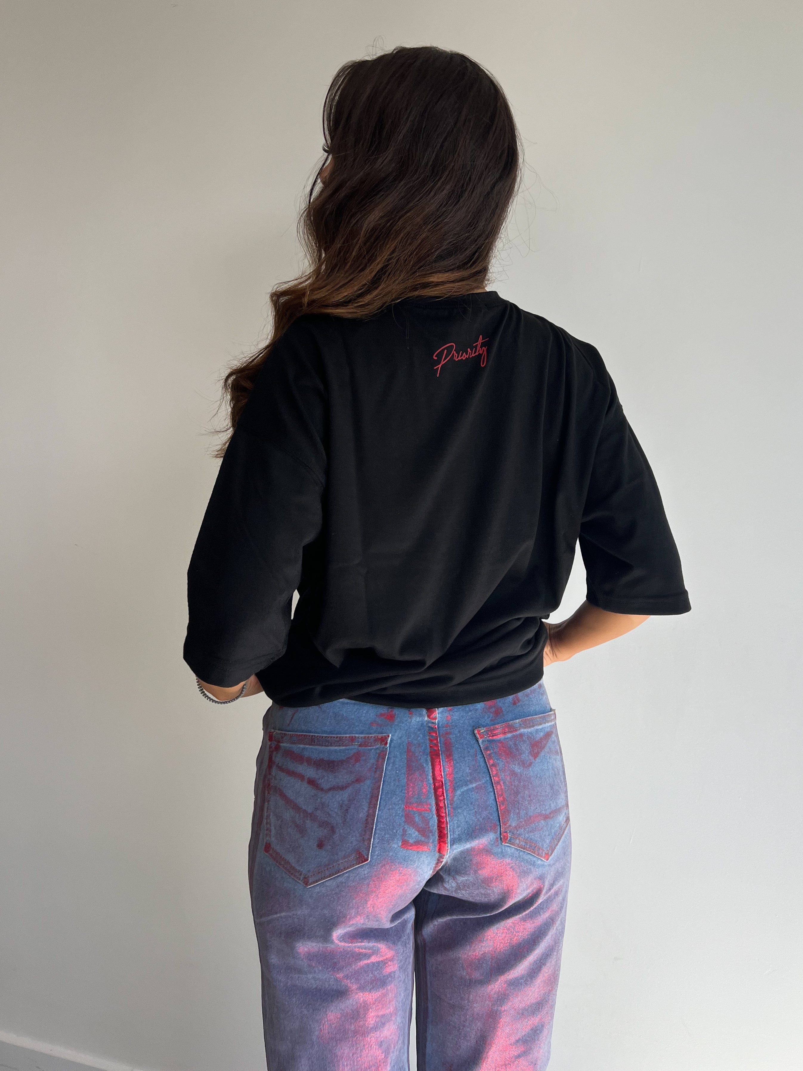 PREMIUM AMORE TEE BLACK/RED