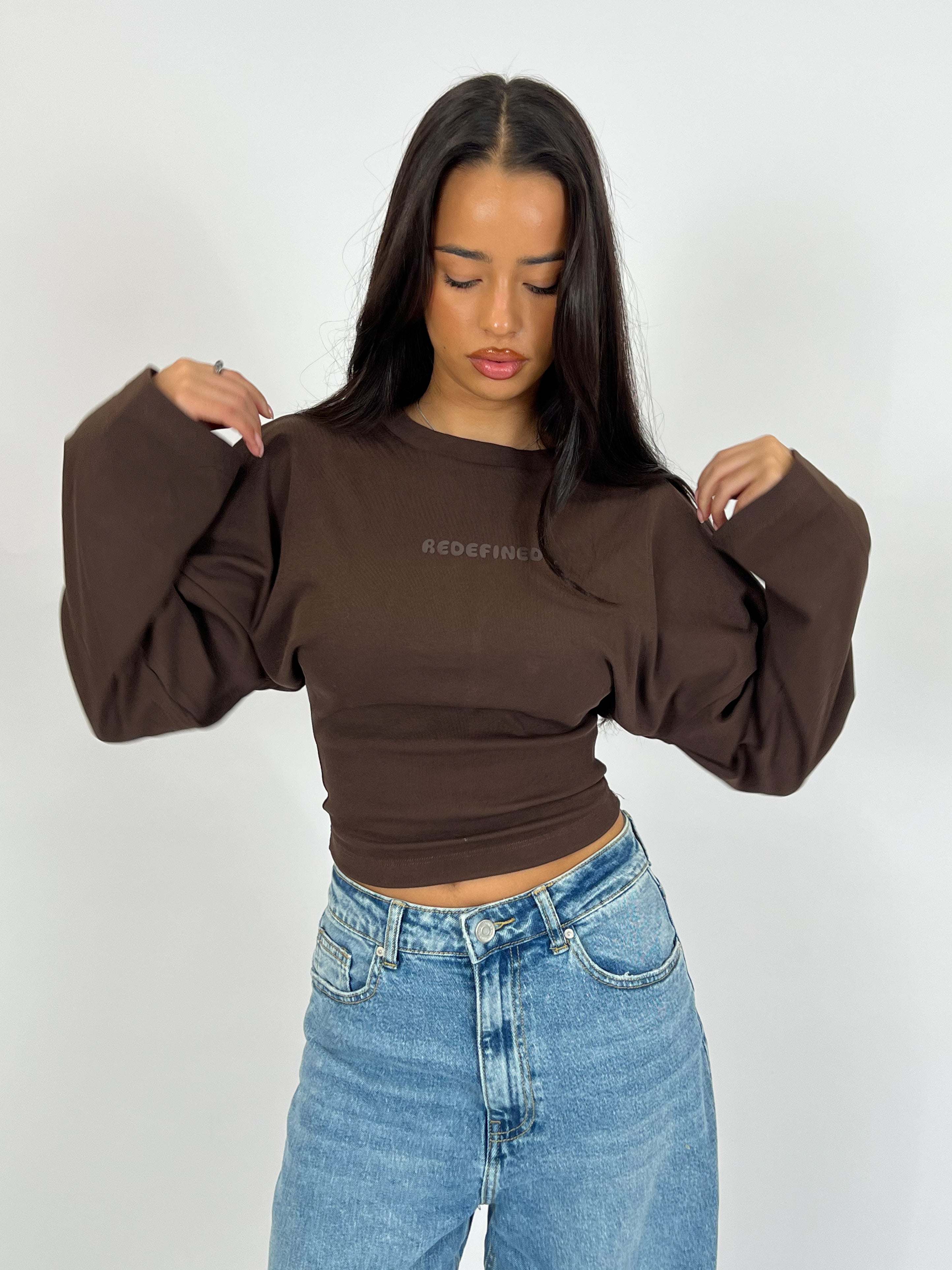 SNATCH SWEAT LONGSLEEVE CHOCO