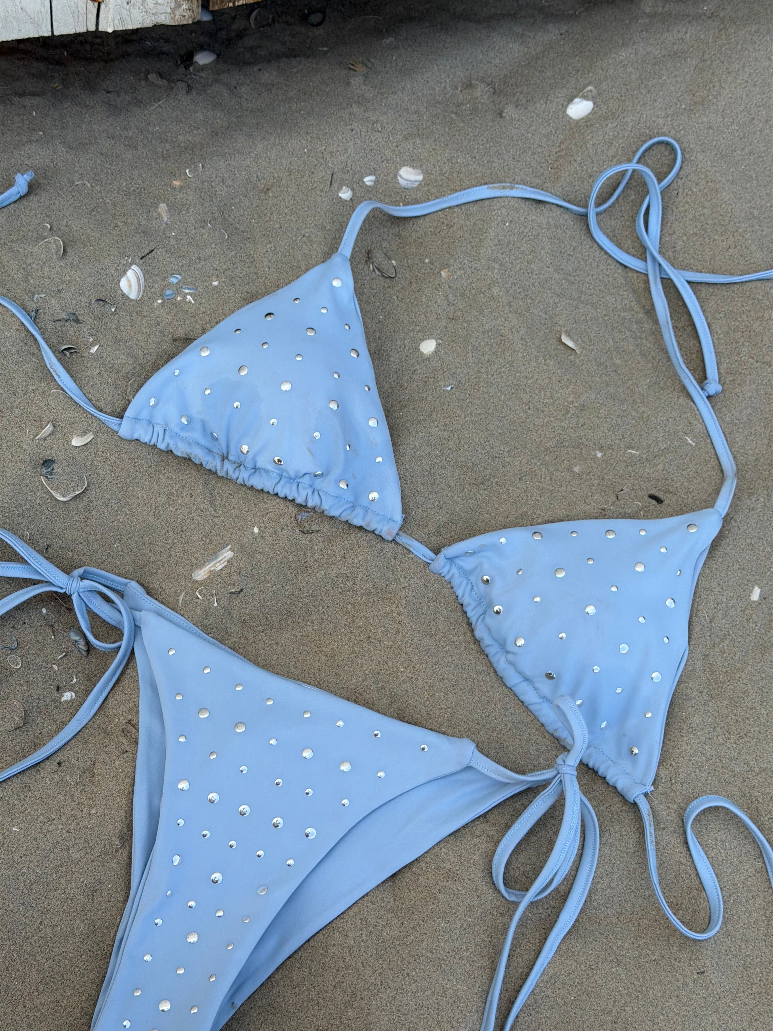 STUD BIKINI BABYBLUE