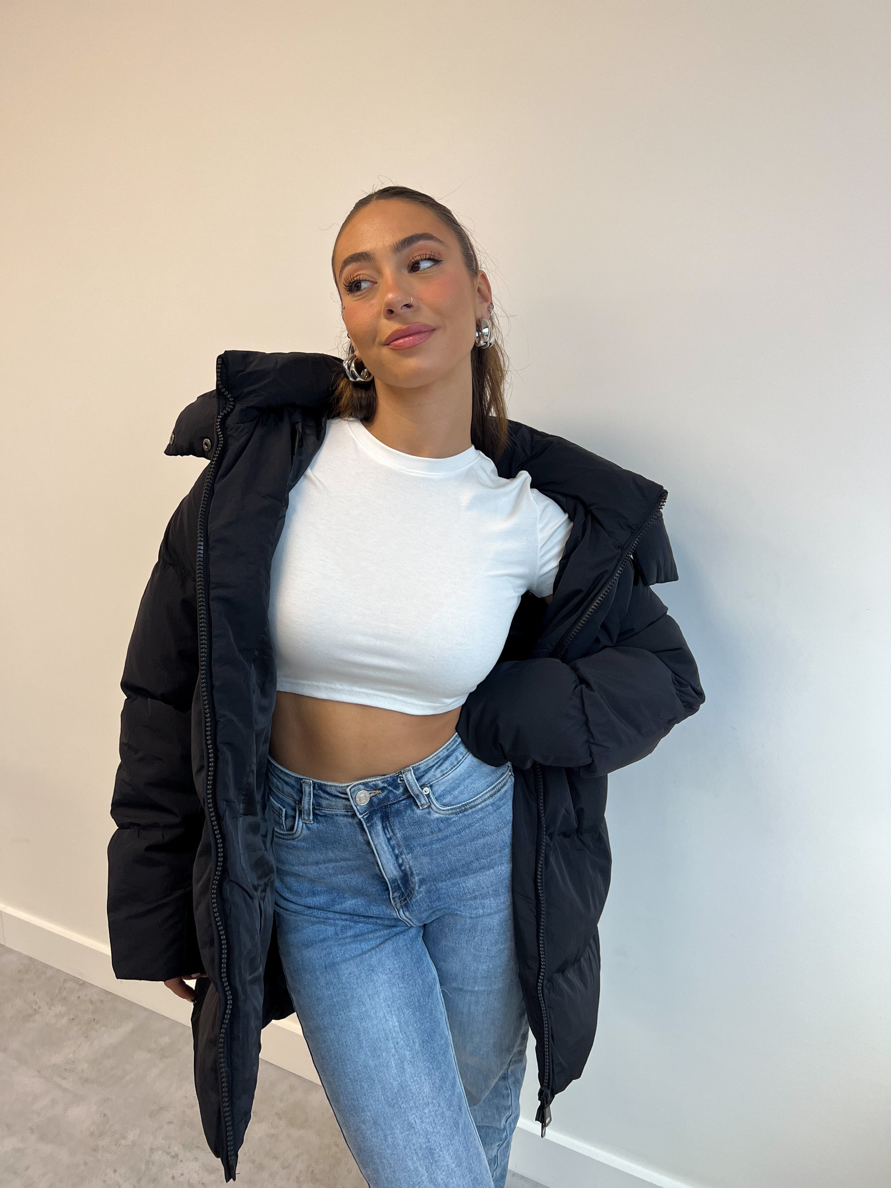 MIDI PUFFER COAT 2.0 BLACK