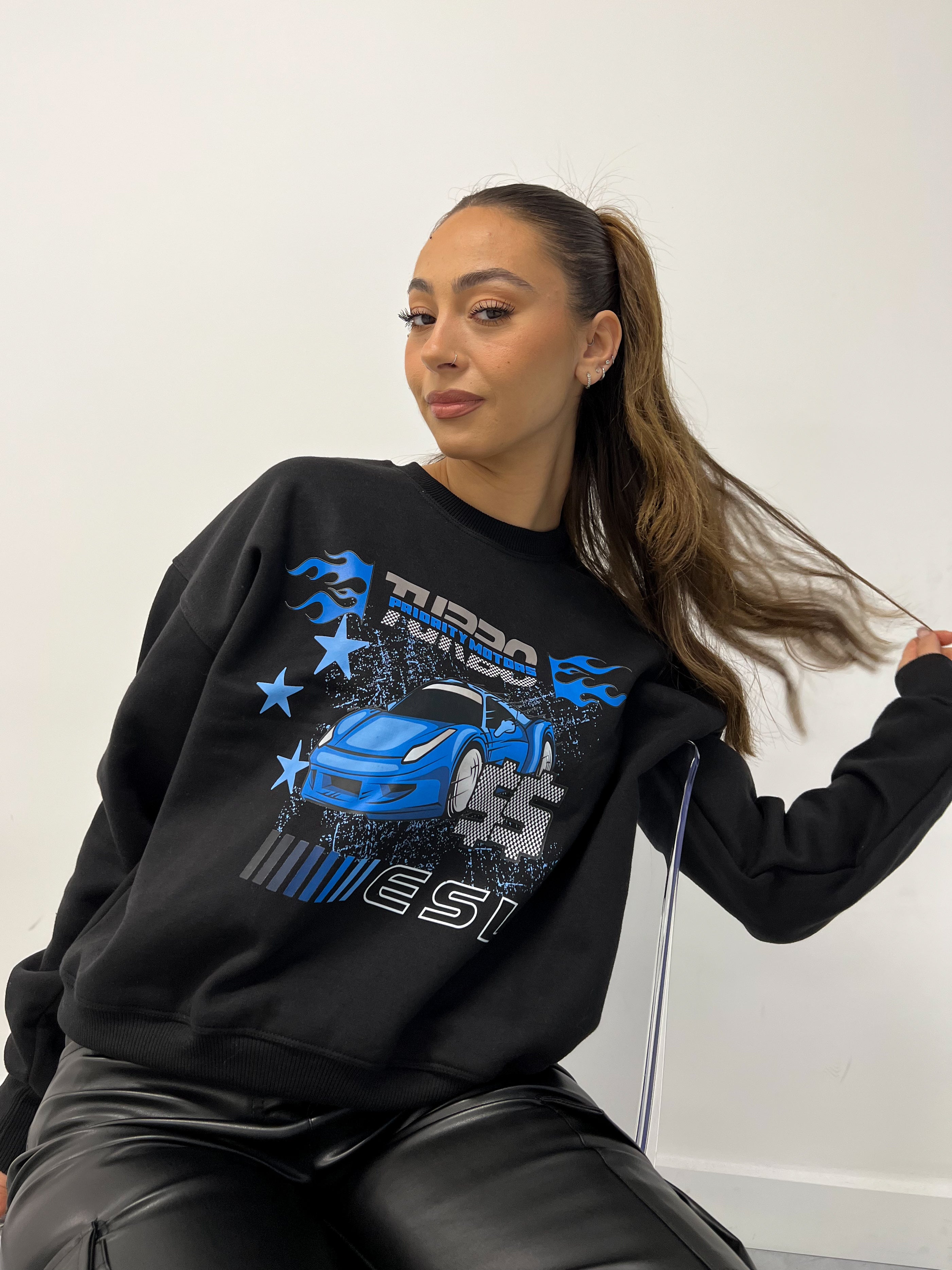 LIMITED EDITION MOTORSPORT SWEATER BLACK/BLUE