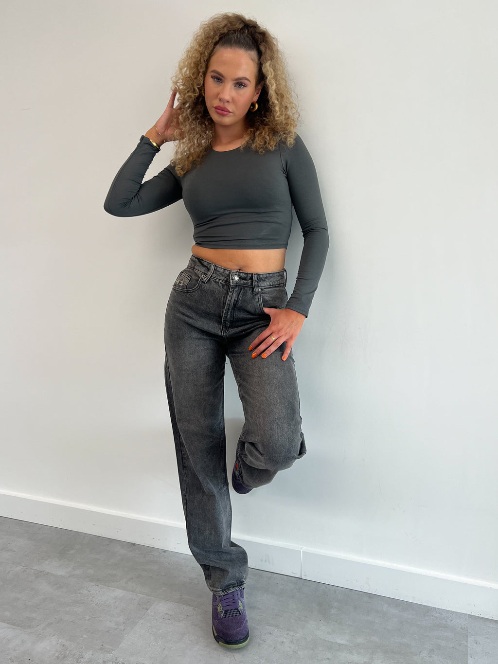 PREMIUM QUALITY STRETCH MAISON DARK GREY