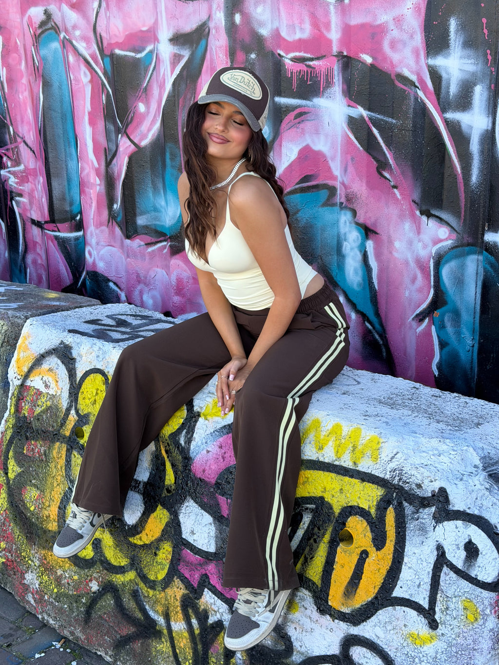 NOWI PANTS CHOCO/YELLOW