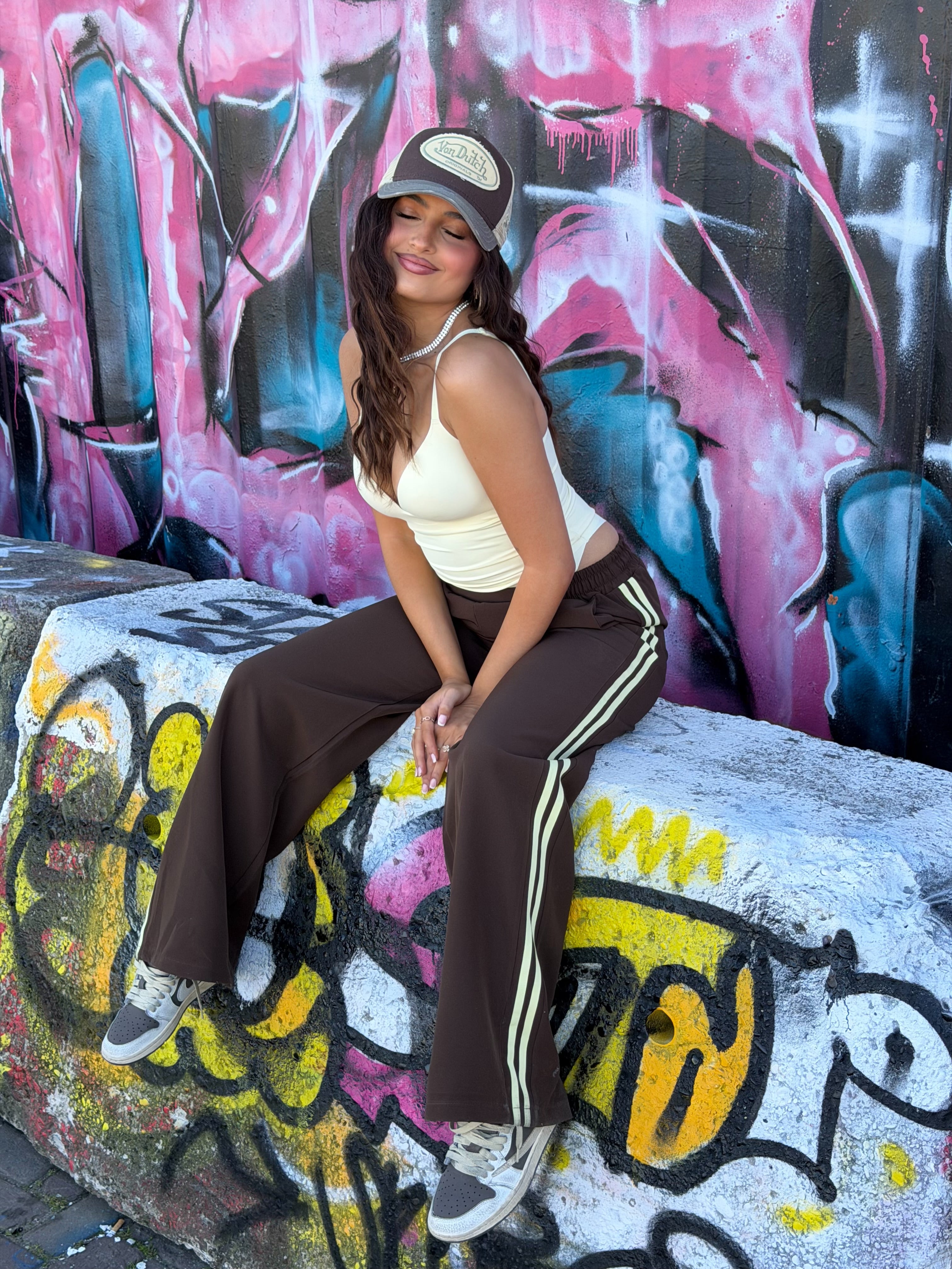 NOWI PANTS CHOCO/YELLOW