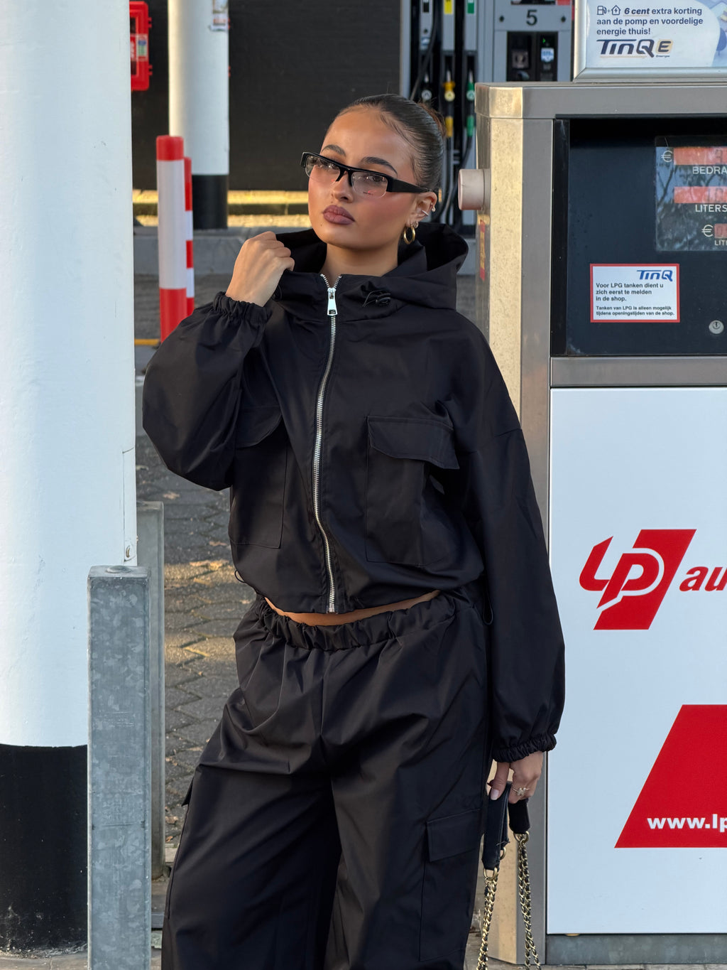 DIMA CARGO TRACKSUIT BLACK