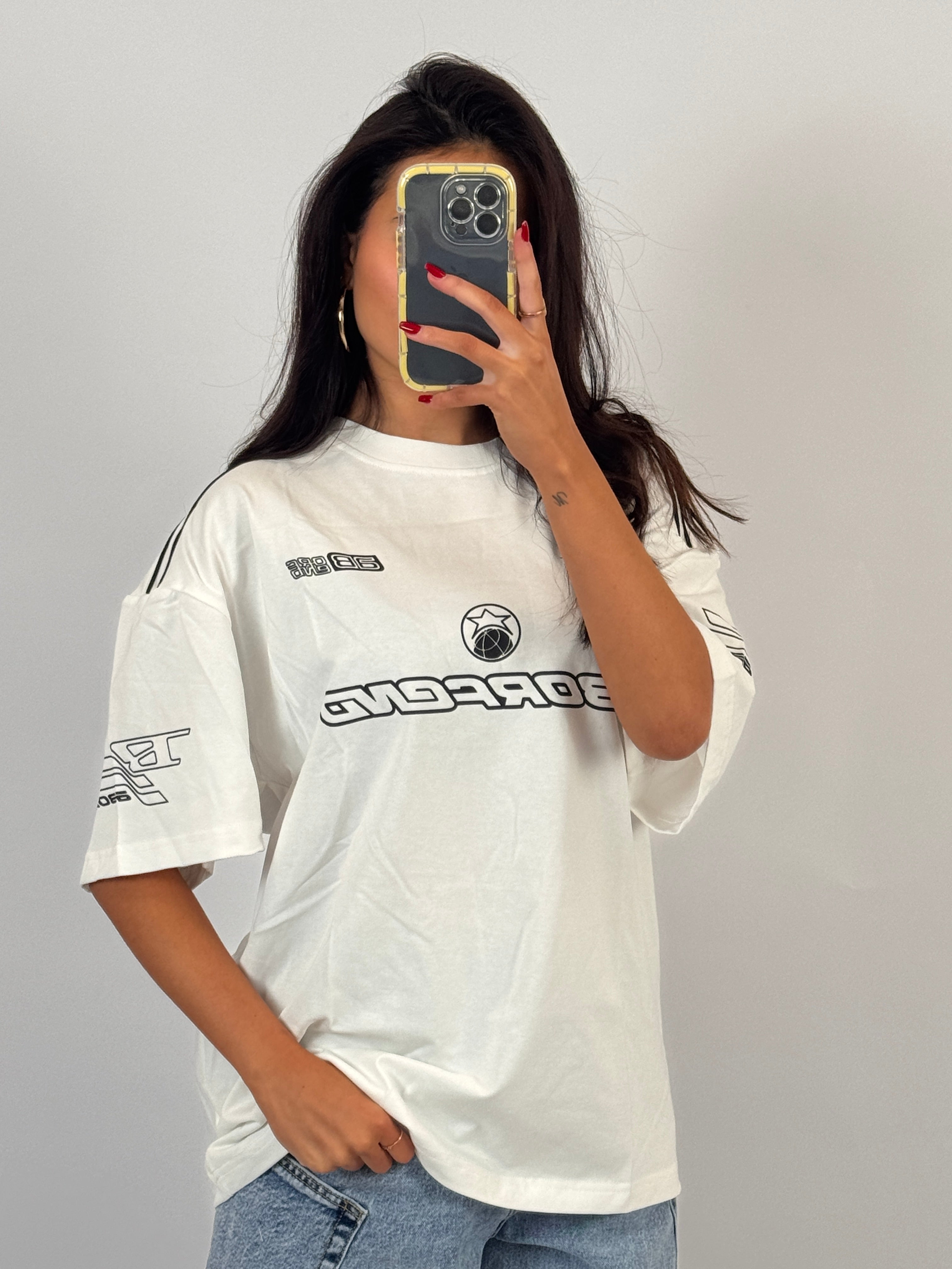 WHITE MOTORSPORT TEE SIZE M